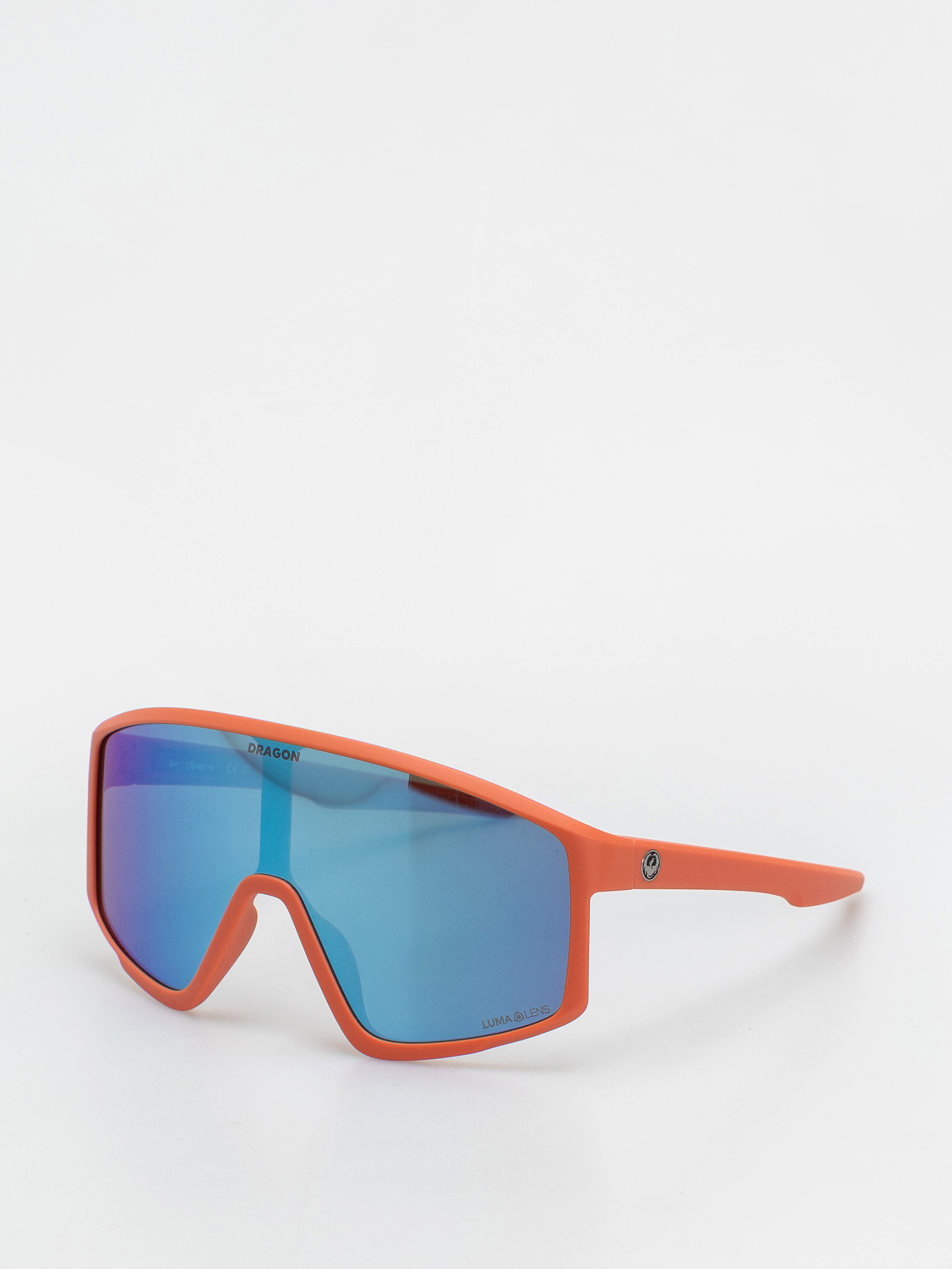 Dragon Amped Sunglasses (matte flame/lumalens blue ion)