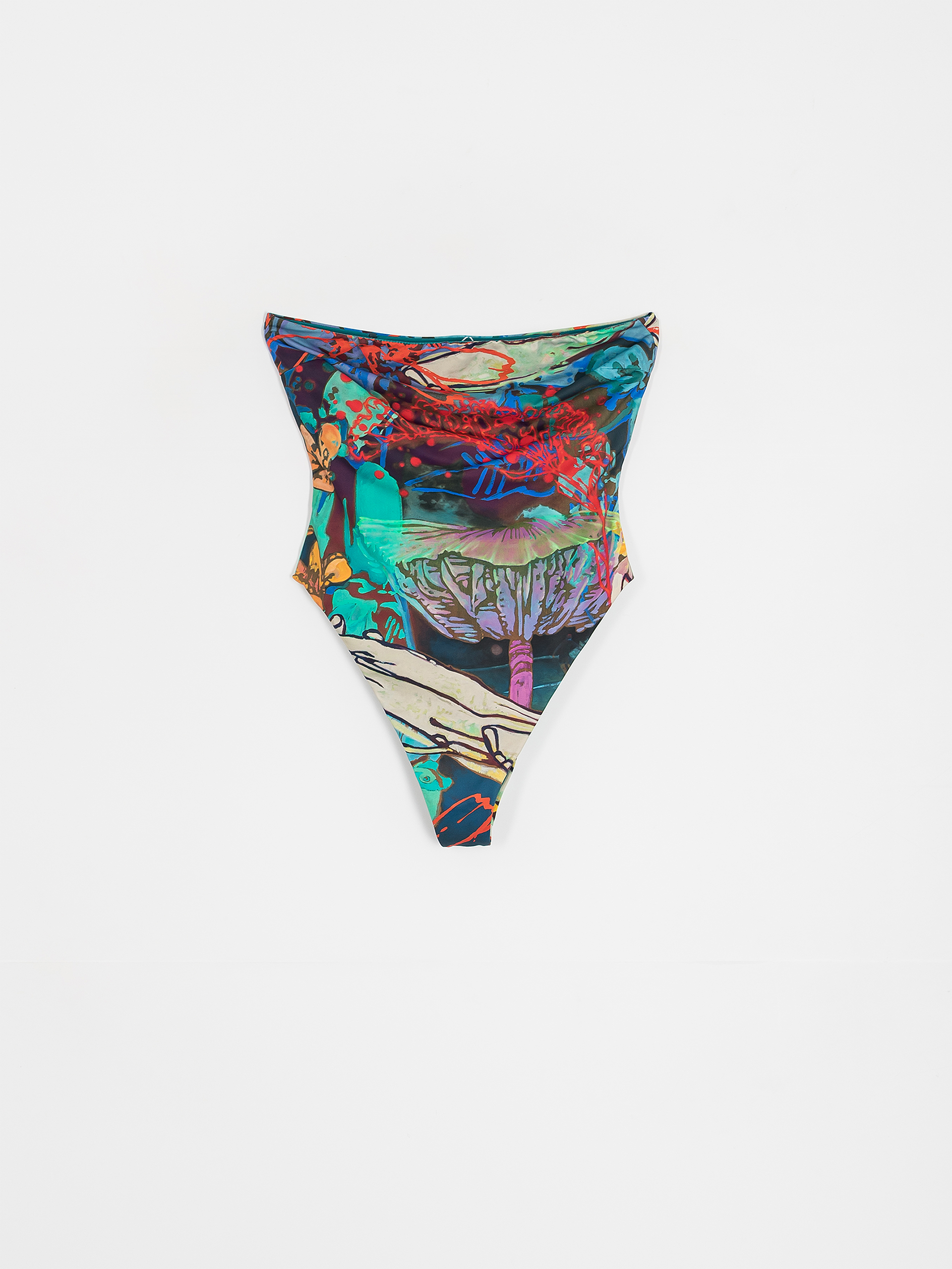 RVCA Sage Tubular 1 Pc Med Frn Bikini Wmn