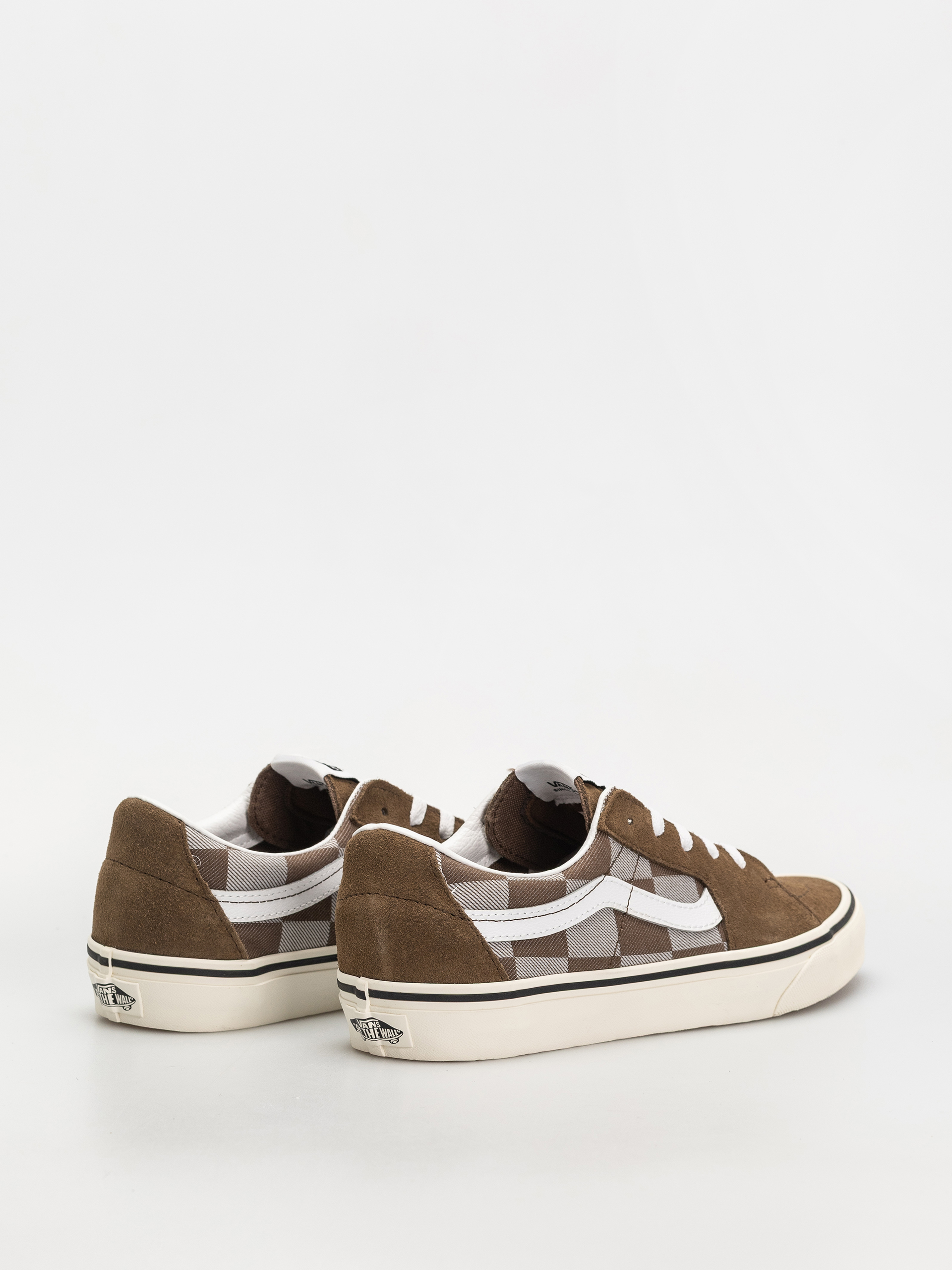 Vans Sk8 Low Shoes (mono checkerboard brown)