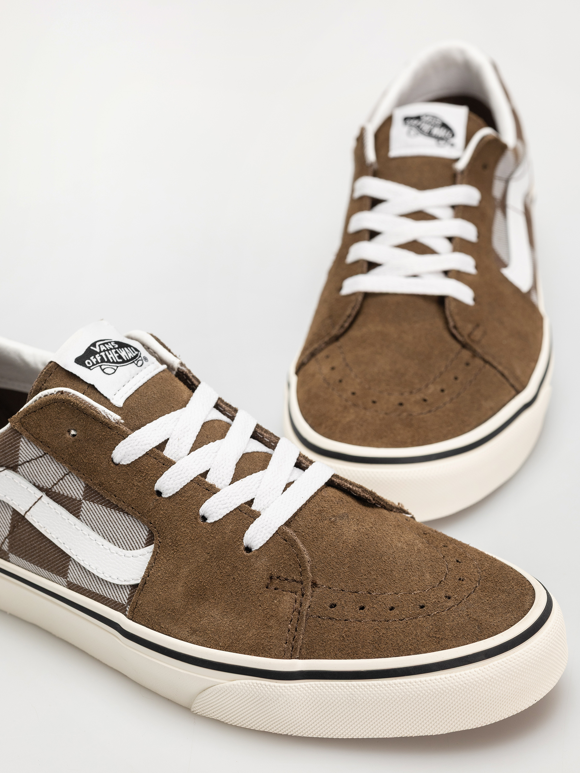 Vans Sk8 Low Shoes (mono checkerboard brown)