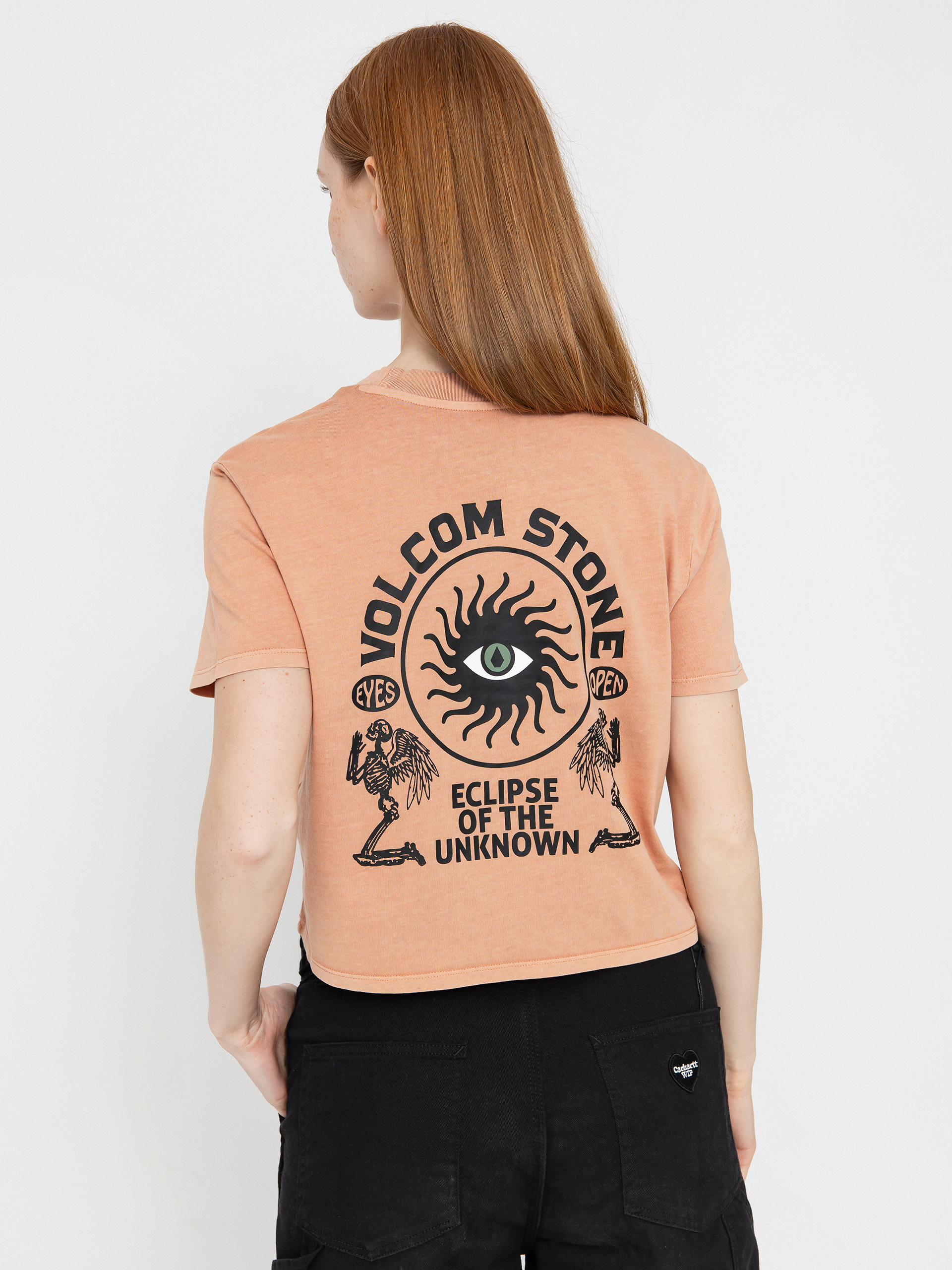 Volcom Dial Crop Wmn T-Shirt - orange (sand brown)