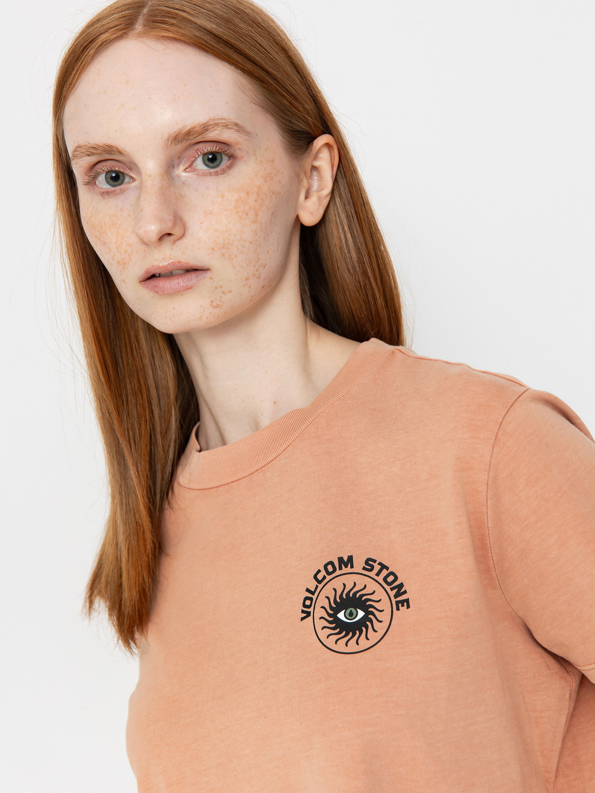 Volcom Dial Crop Wmn T-Shirt - orange (sand brown)