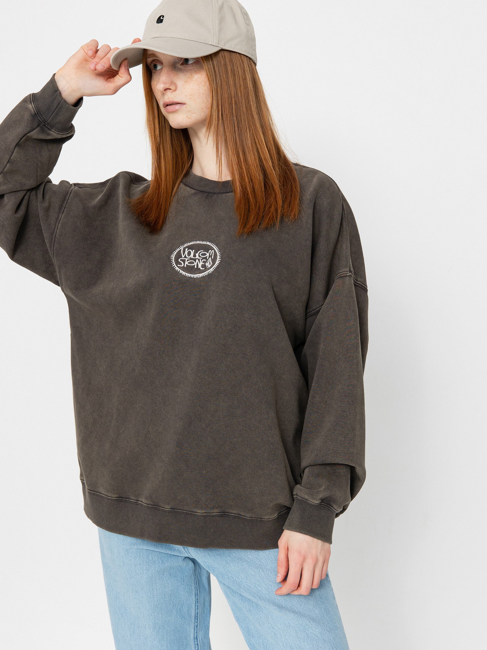 Volcom Sweatshirt Stone Crew Wmn (vintage black)