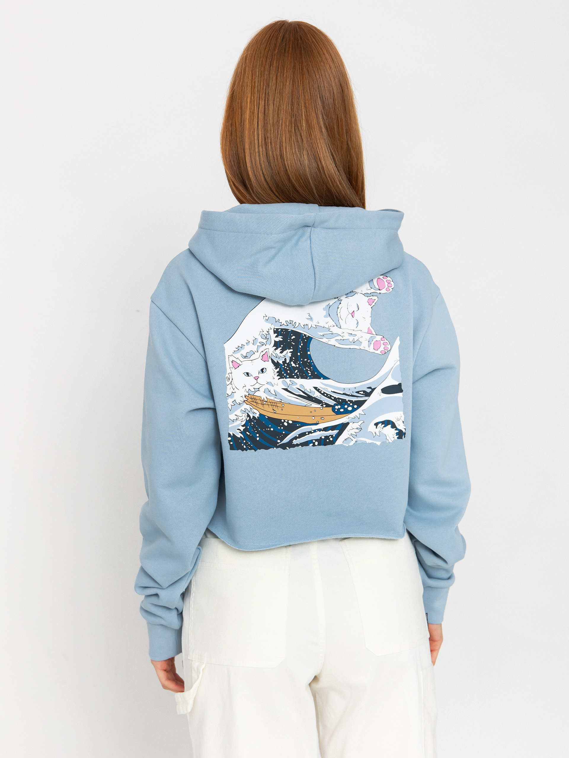RipNDip Hoodie Great Wave HD Wmn (powder blue)