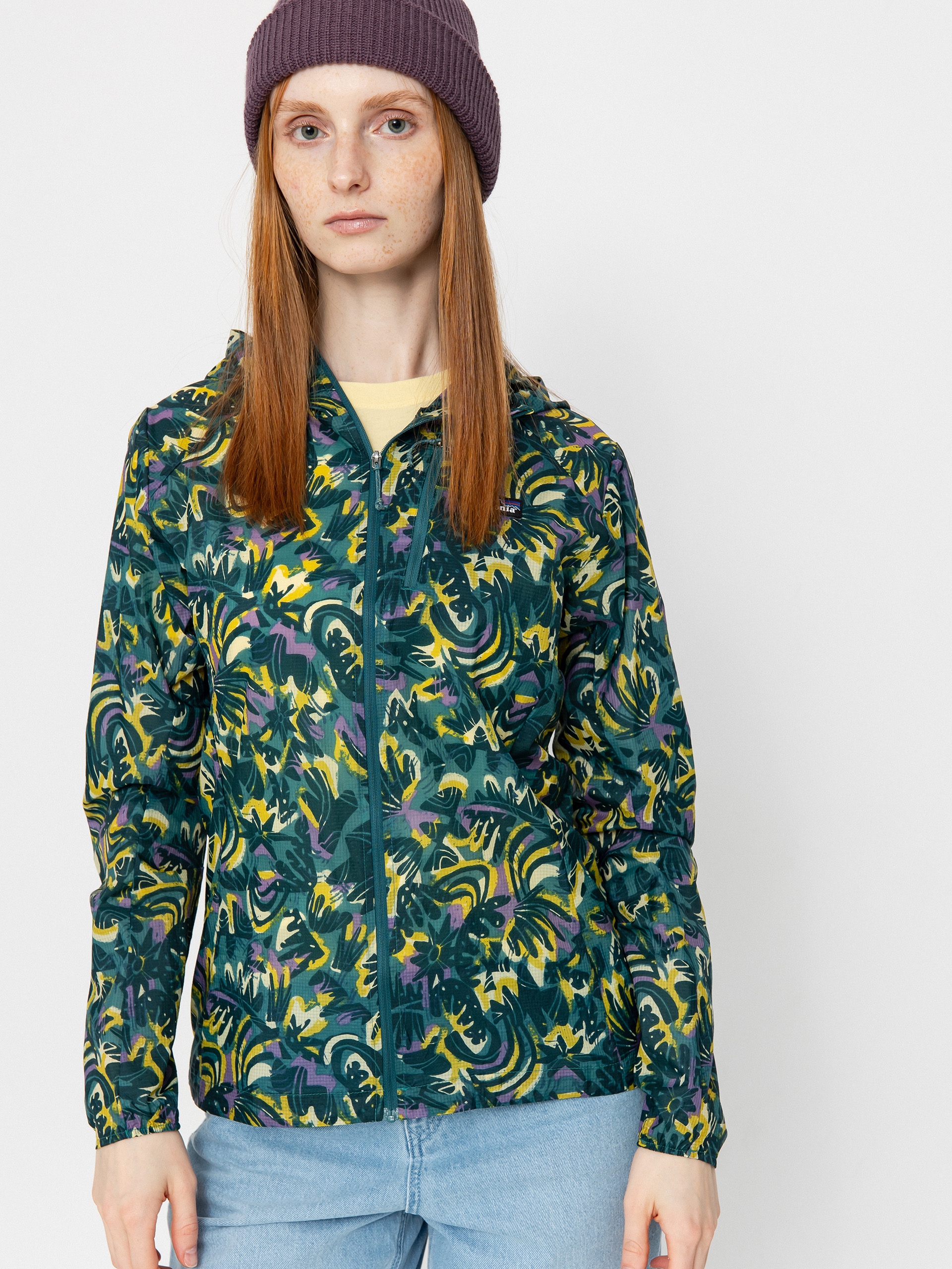 Patagonia Houdini Jacket Wmn - green (wild botanist/wetland blue)