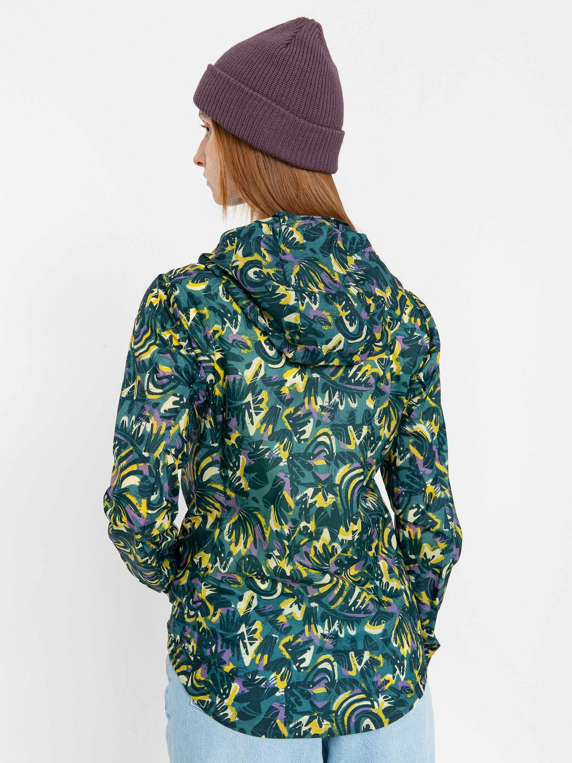 Patagonia Houdini Jacket Wmn - green (wild botanist/wetland blue)
