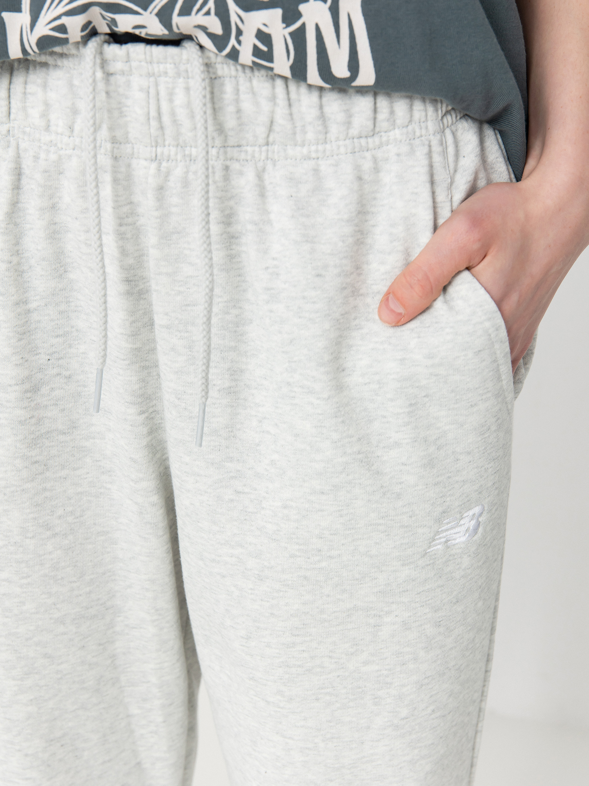 New Balance French Terry Wmn Pants (ashheath)