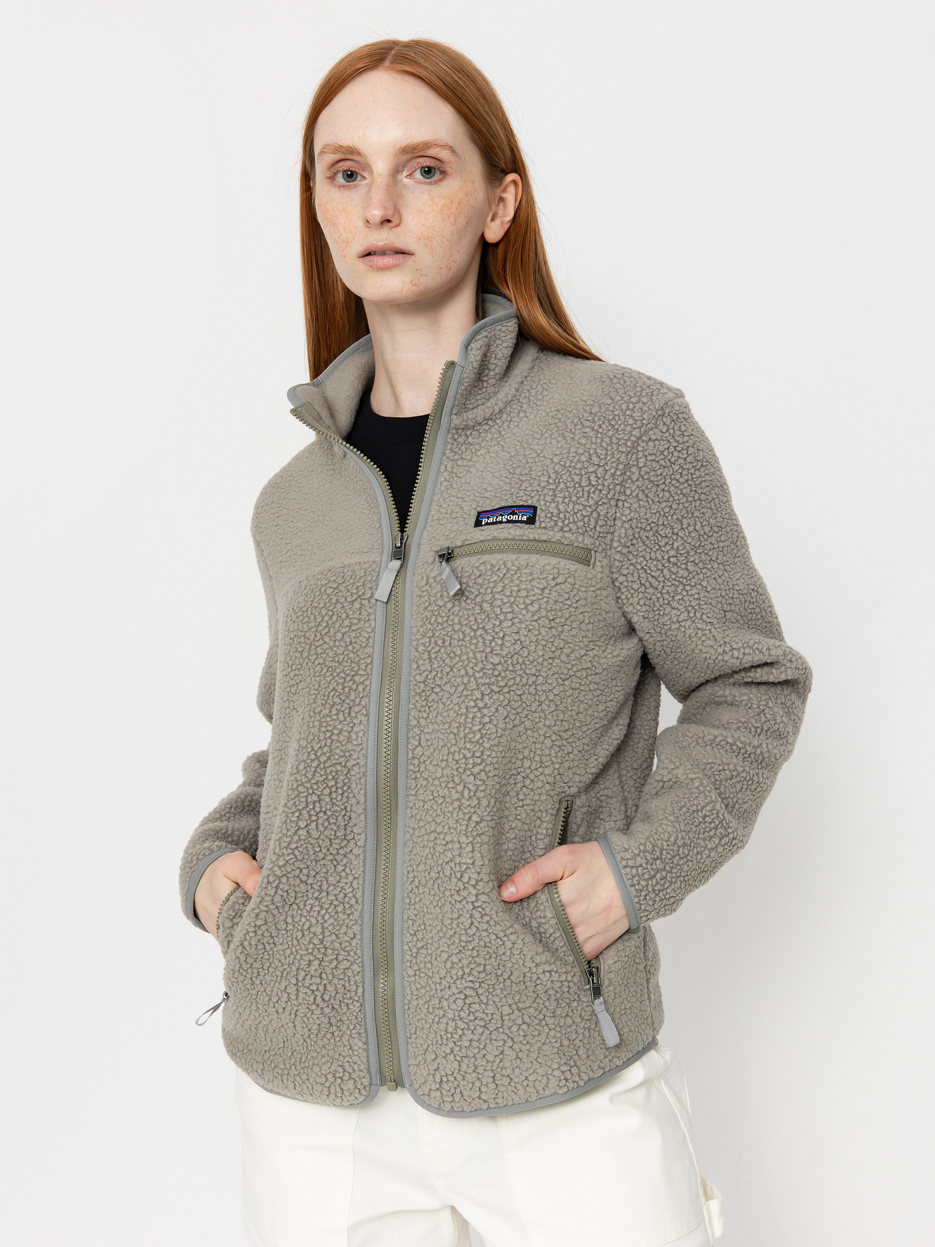Patagonia Retro Pile Jacket Wmn - beige (river rock green)
