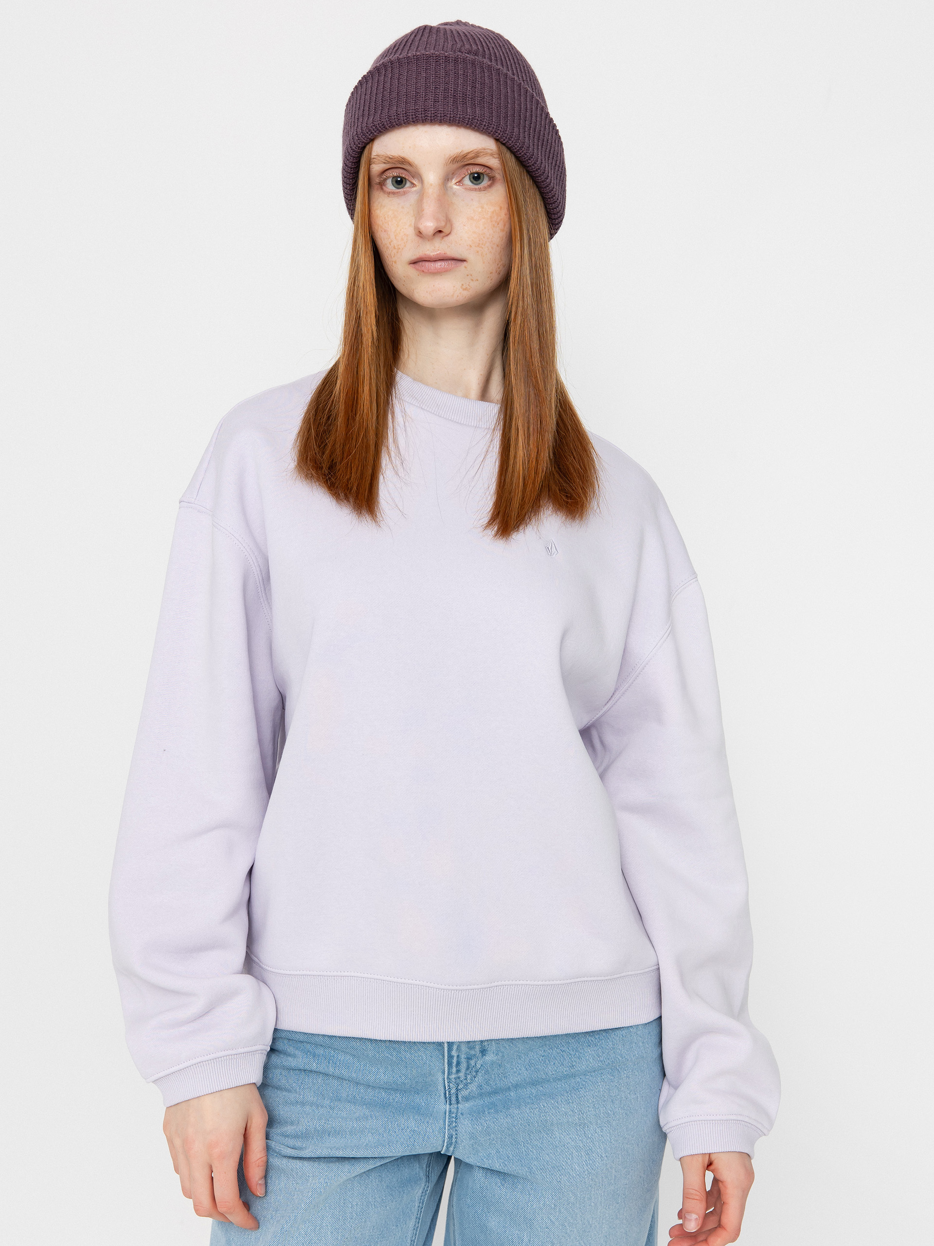 Volcom Sweatshirt Stone Heart Up Crew Wmn (dusty lavender)