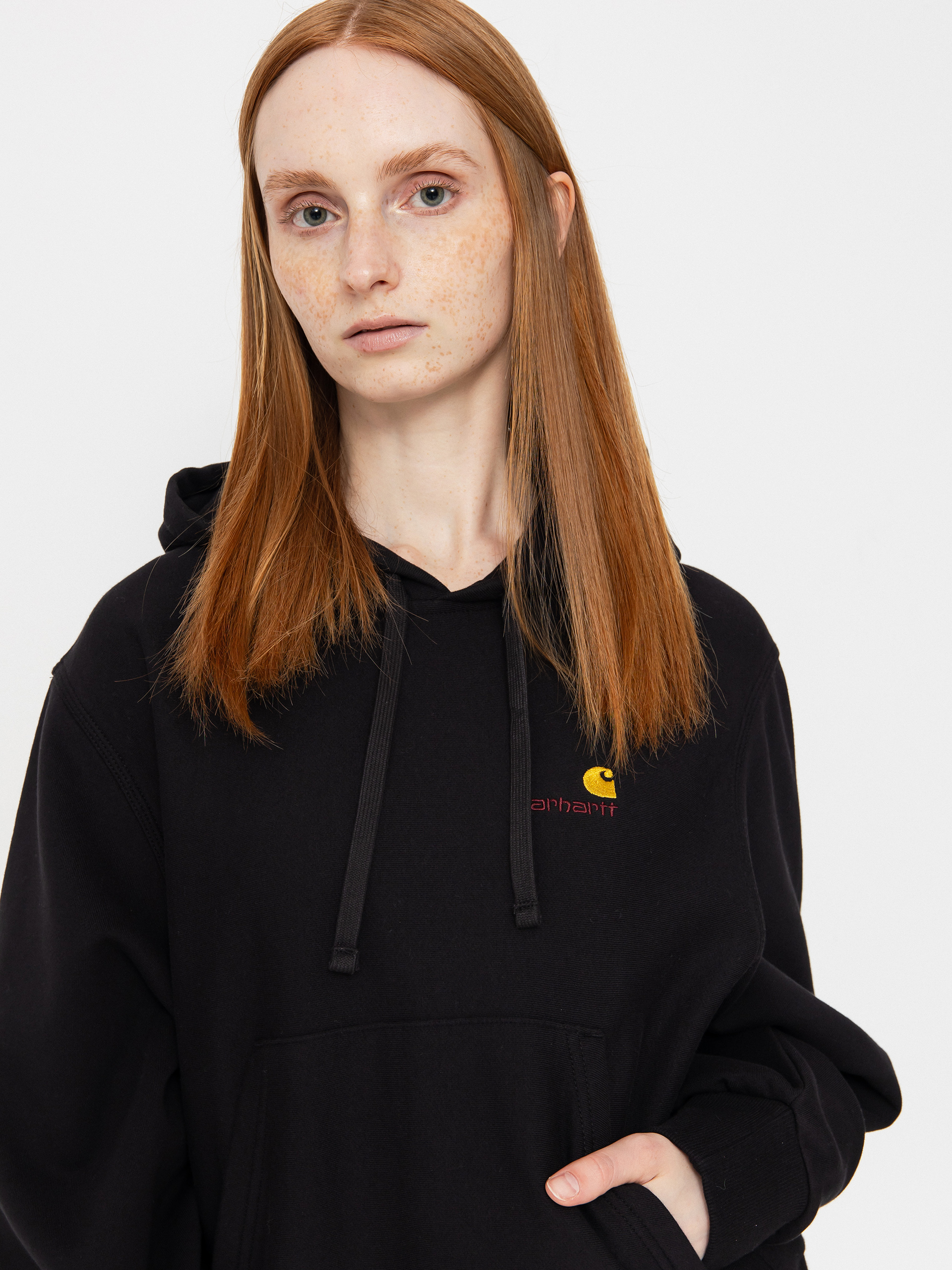 Carhartt WIP American Script HD Wmn Hoodie (black)