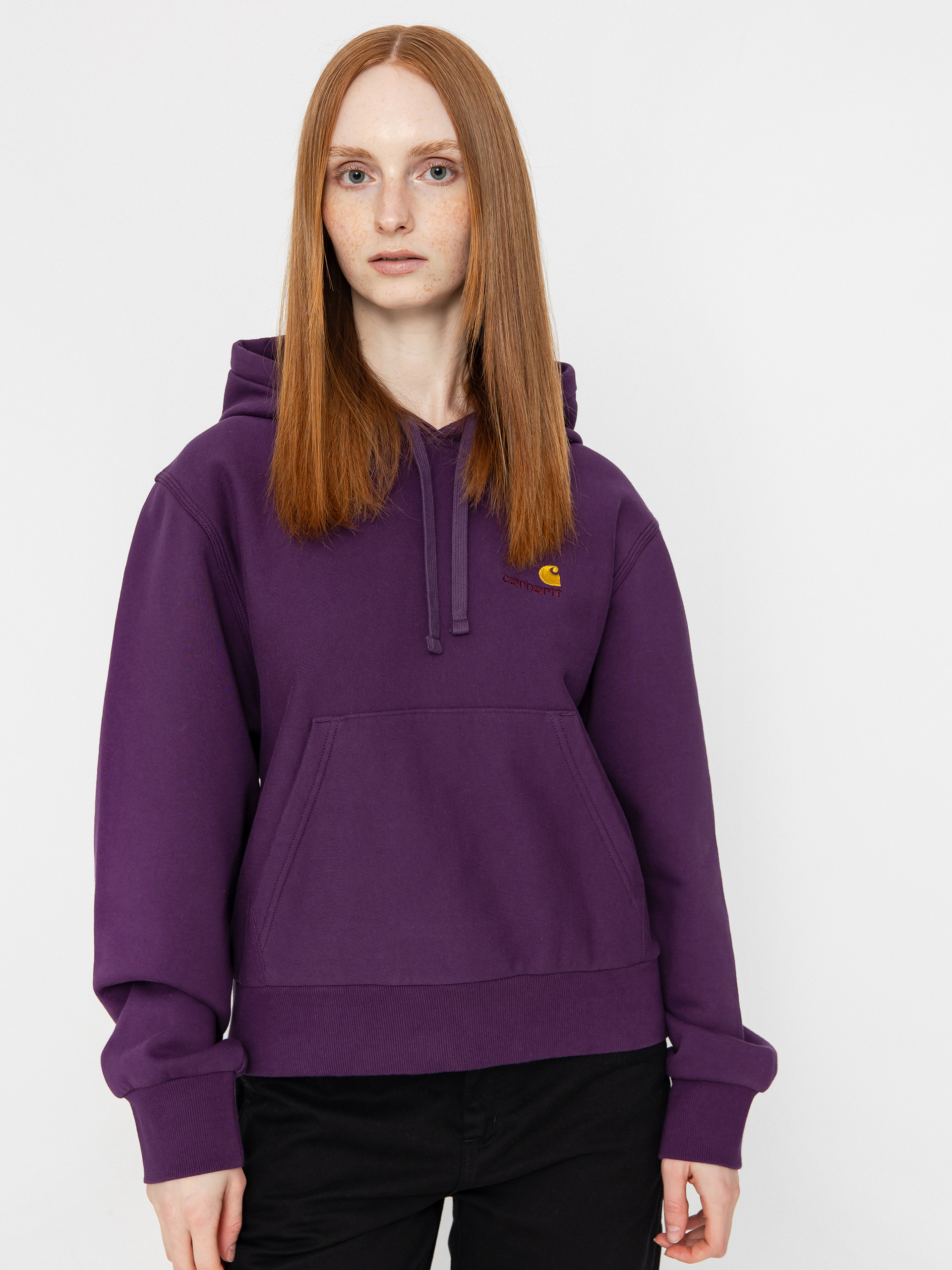 Carhartt WIP American Script HD Wmn Hoodie - violet (huckleberry)
