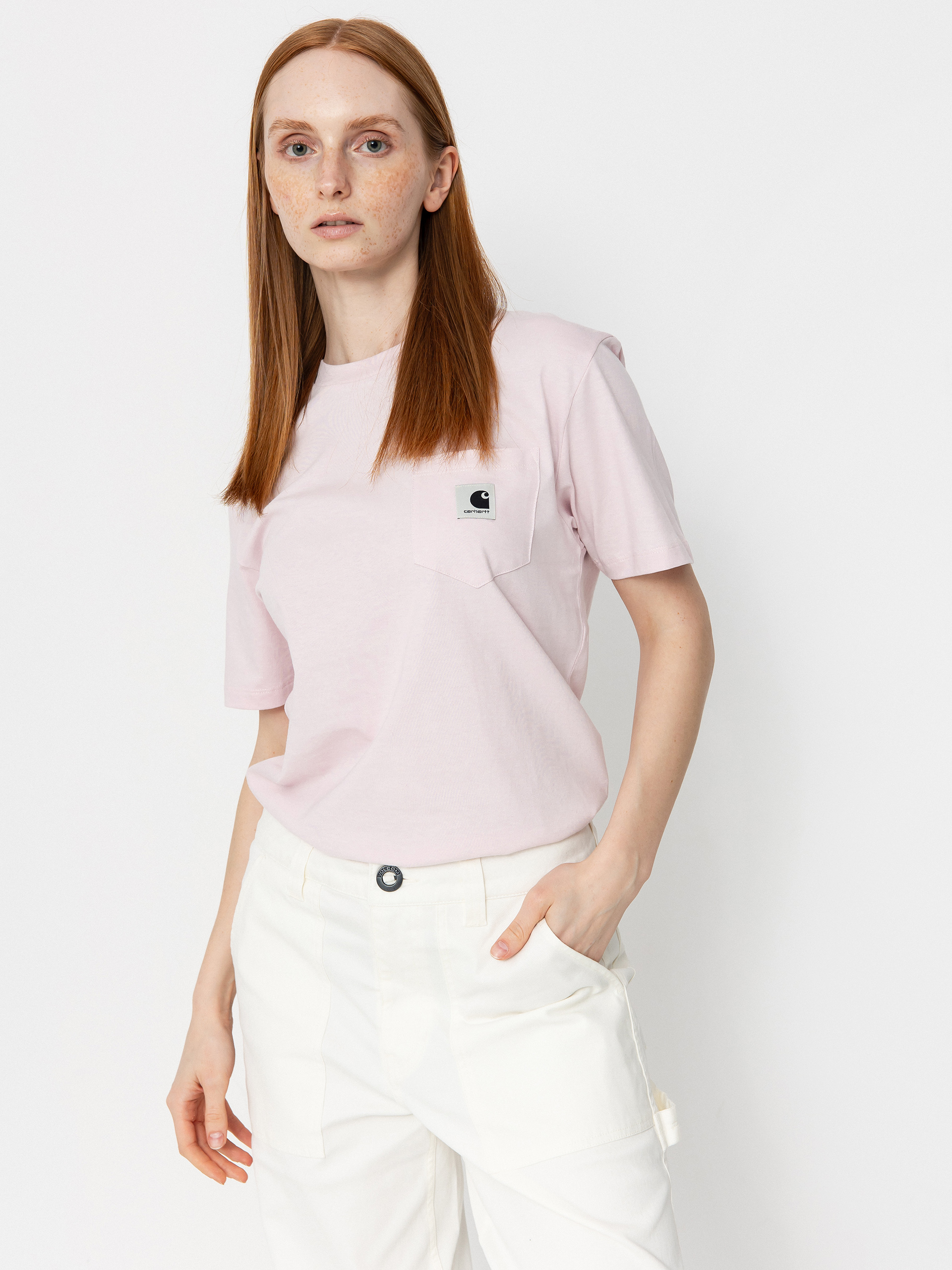 Carhartt WIP Pocket Wmn T-Shirt (air pink)