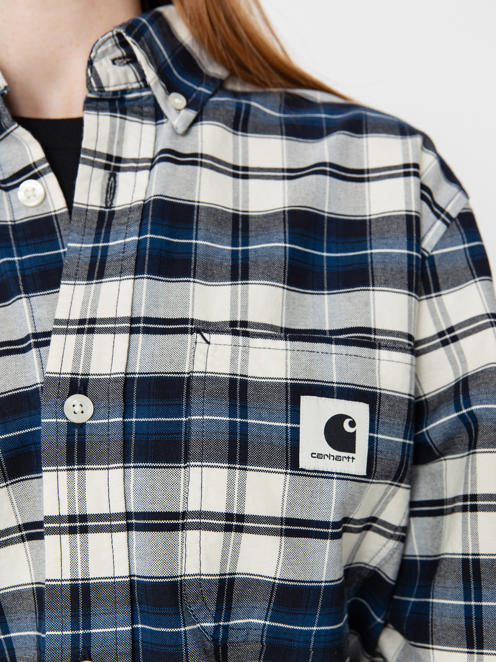 Carhartt WIP Tarbell Wmn Shirt (tarbell check/dark navy/white)