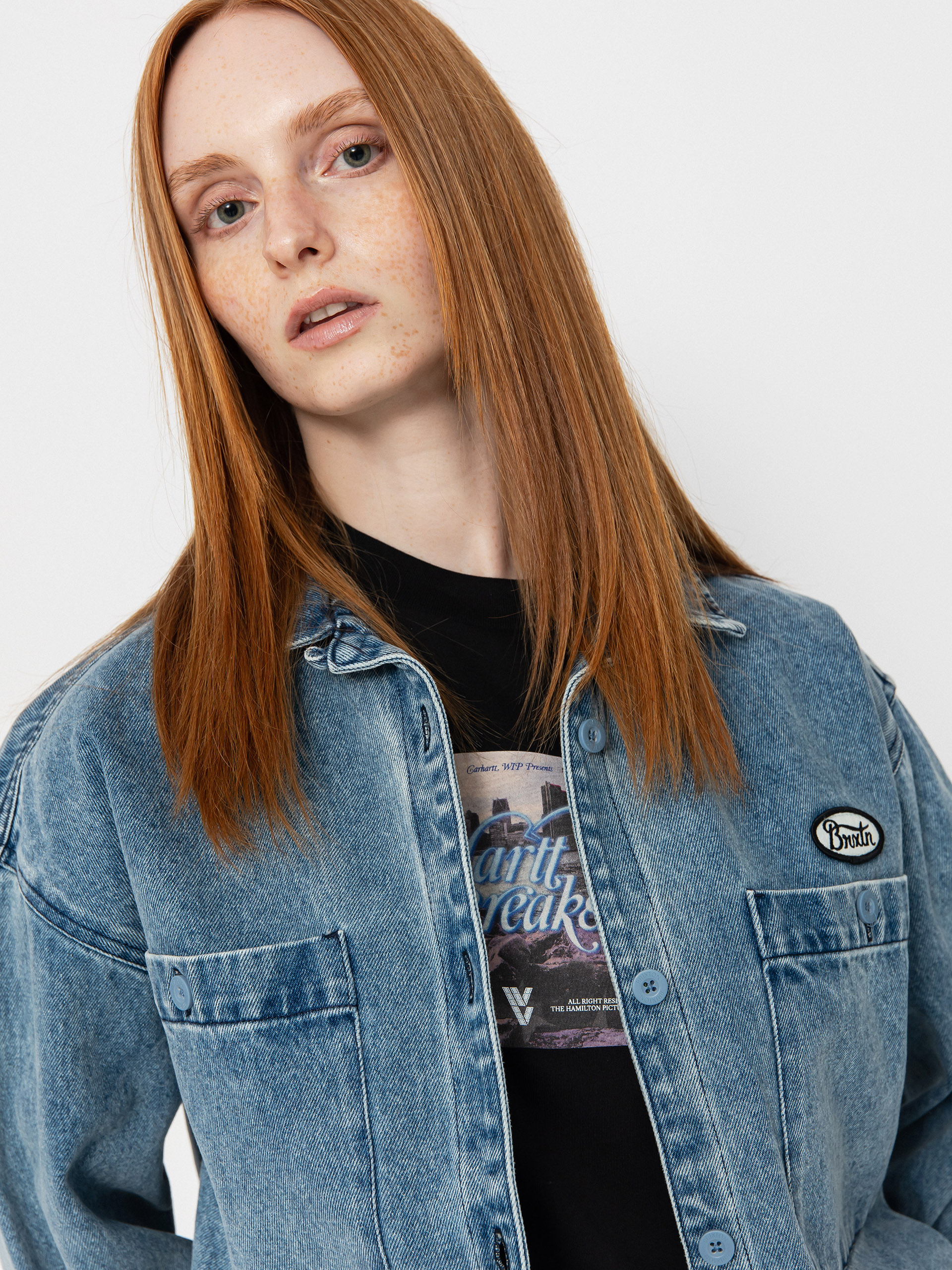 Brixton Utopia Overshirt Wmn Shirt (lt denim)