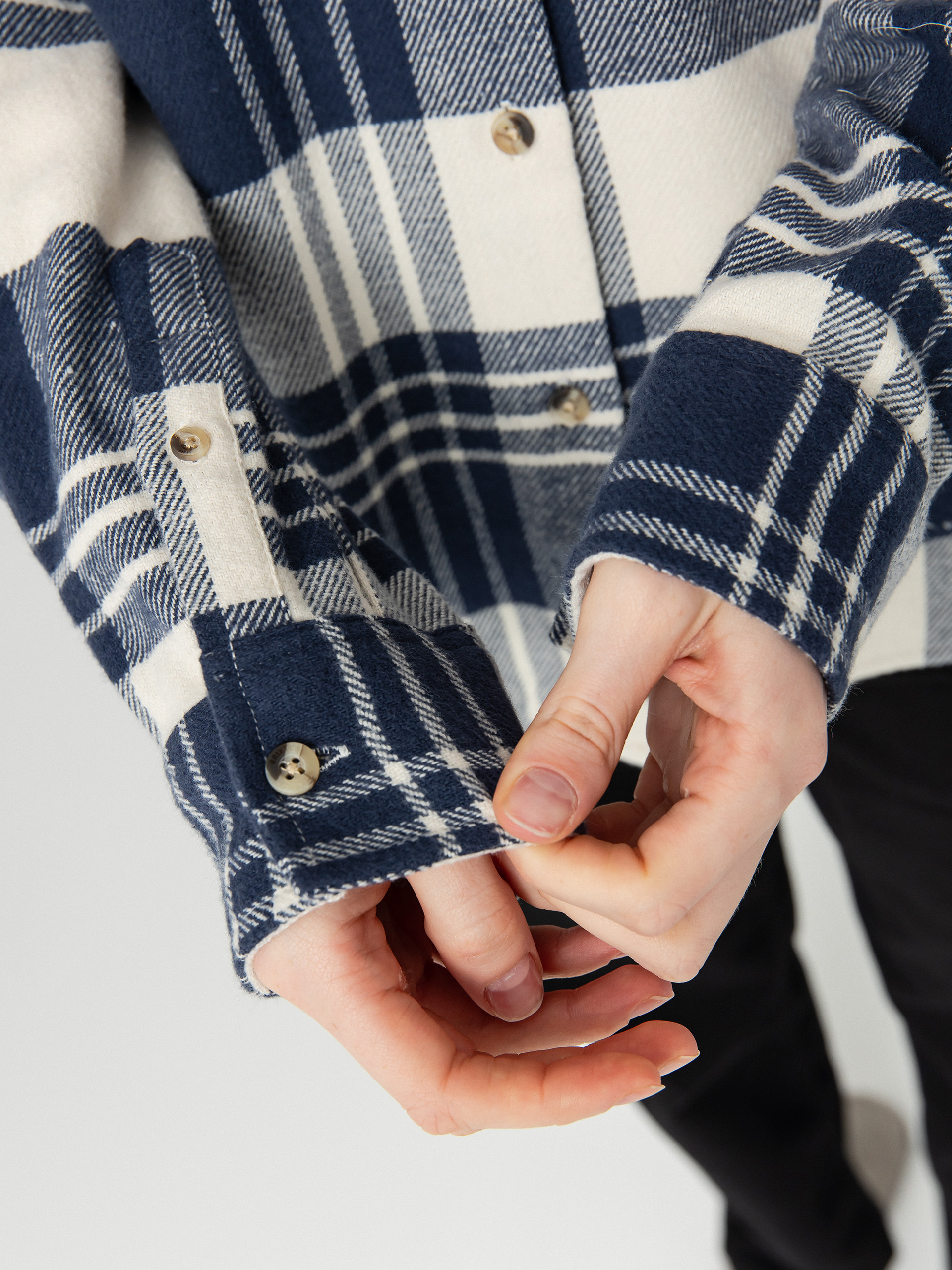 Brixton Bowery Classic Flannel Shirt Wmn (azure blue/whitecap plaid)