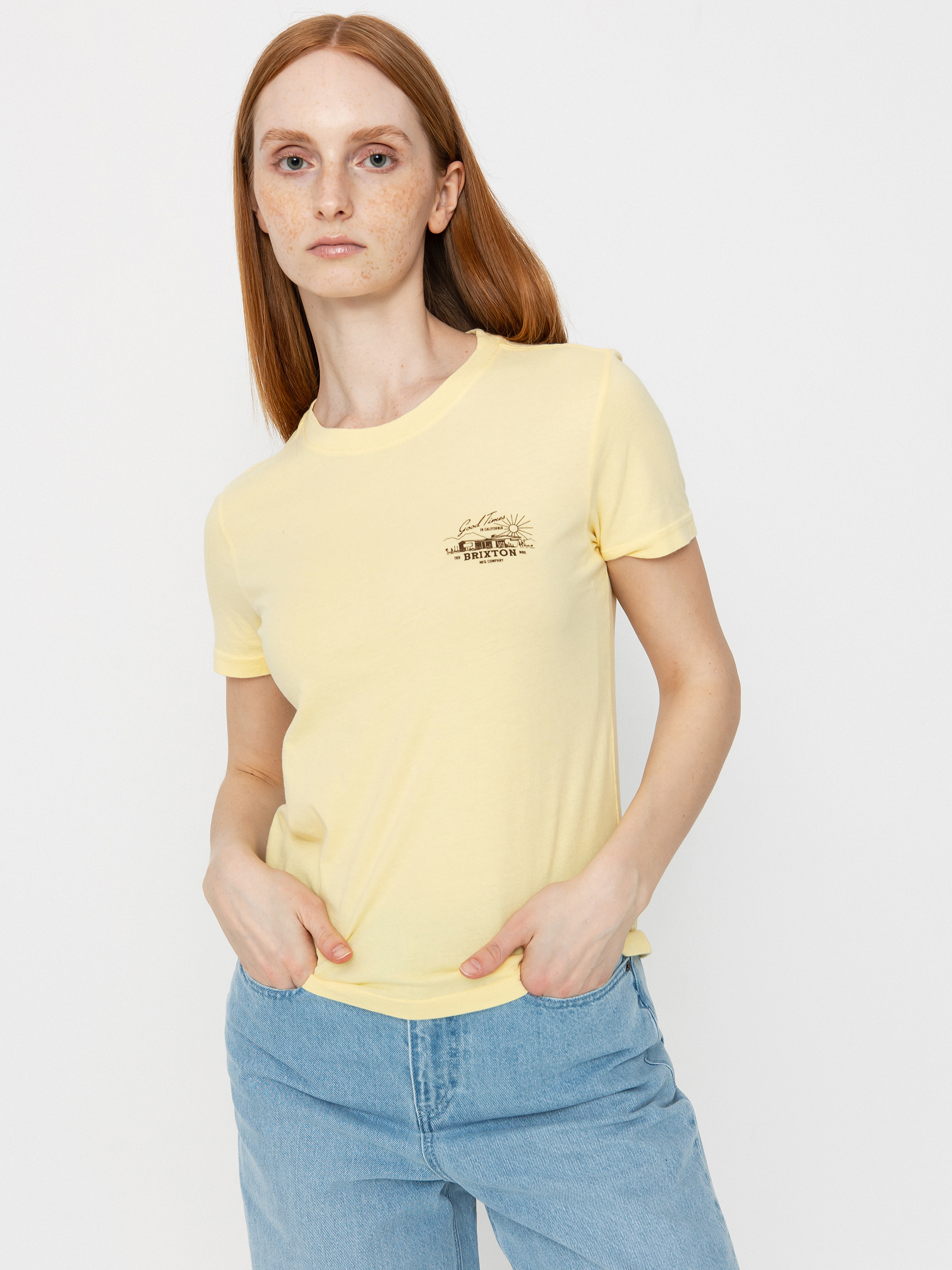 Brixton Good Times Fitted Crew Wmn T-Shirt (panna cotta)