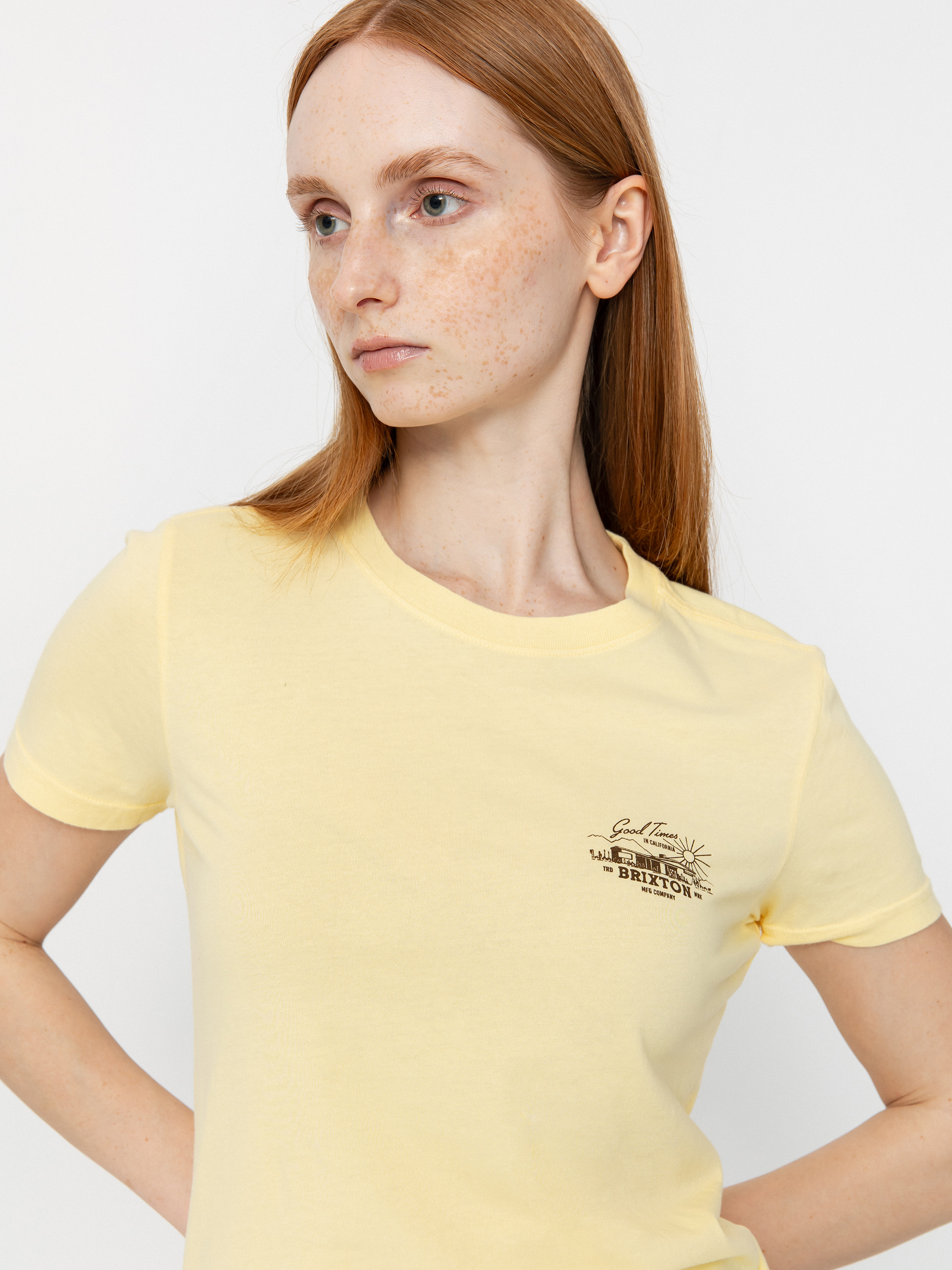 Brixton Good Times Fitted Crew Wmn T-Shirt (panna cotta)
