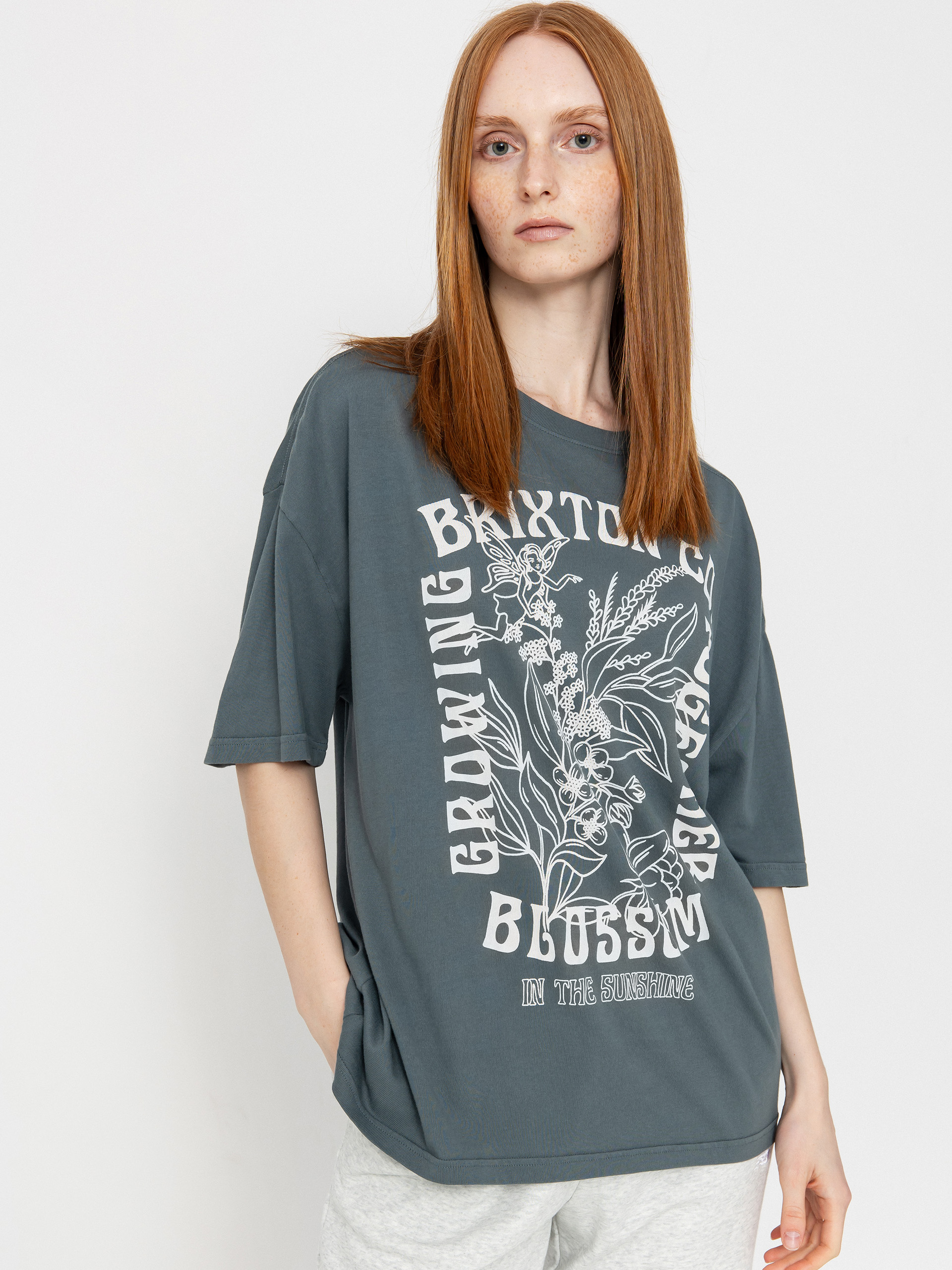 Brixton Bloom Oversized Boyfriend Wmn T-Shirt (basalt)