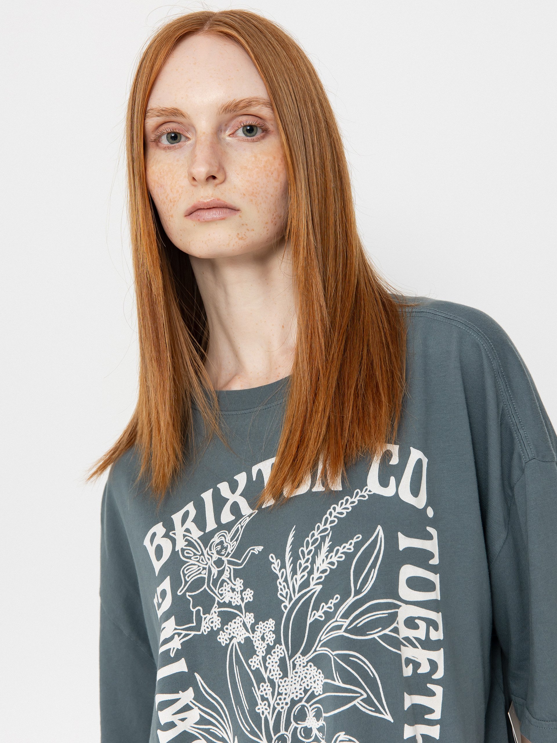 Brixton Bloom Oversized Boyfriend Wmn T-Shirt (basalt)