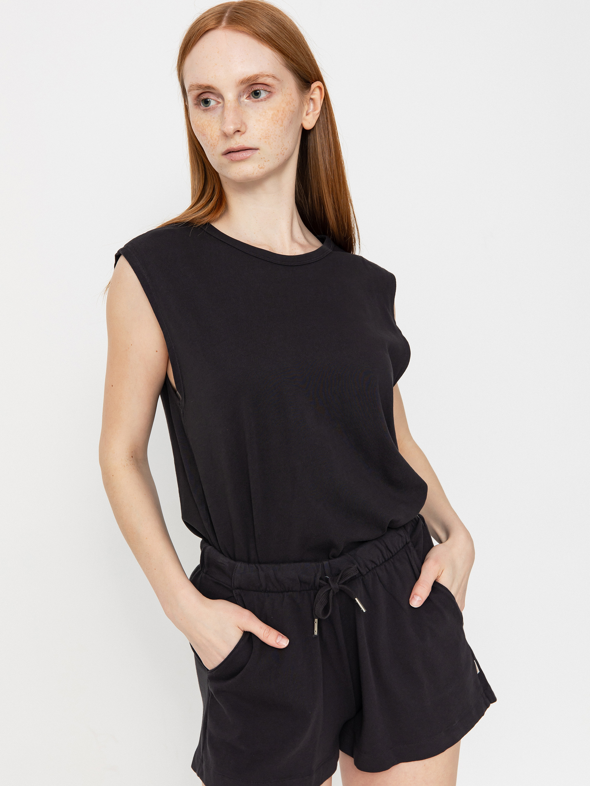 Brixton Carefree Organic Gd Muscle Tan Wmn T-Shirt (black)