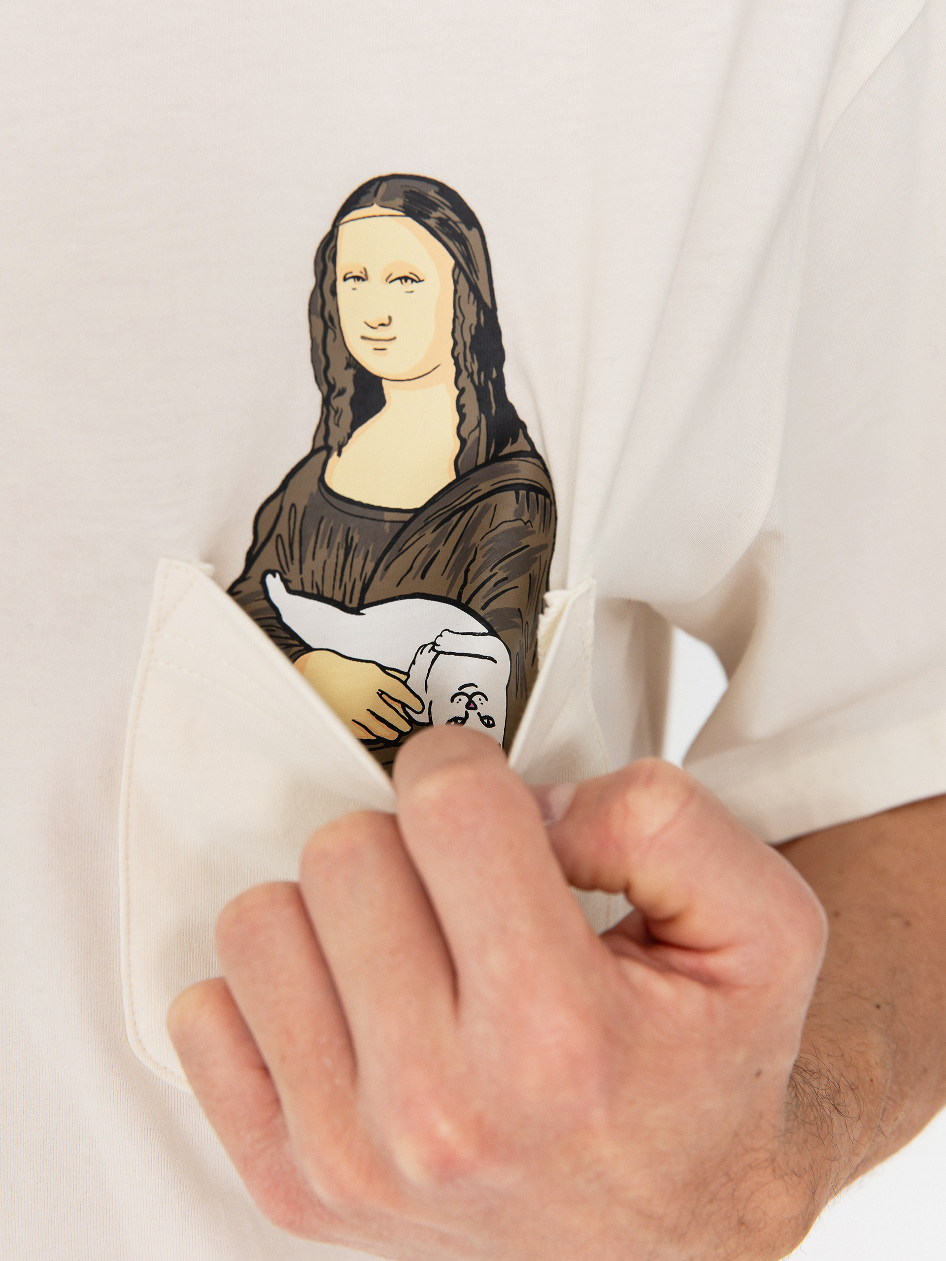 RipNDip T-Shirt Nermalisa Pocket (bone)