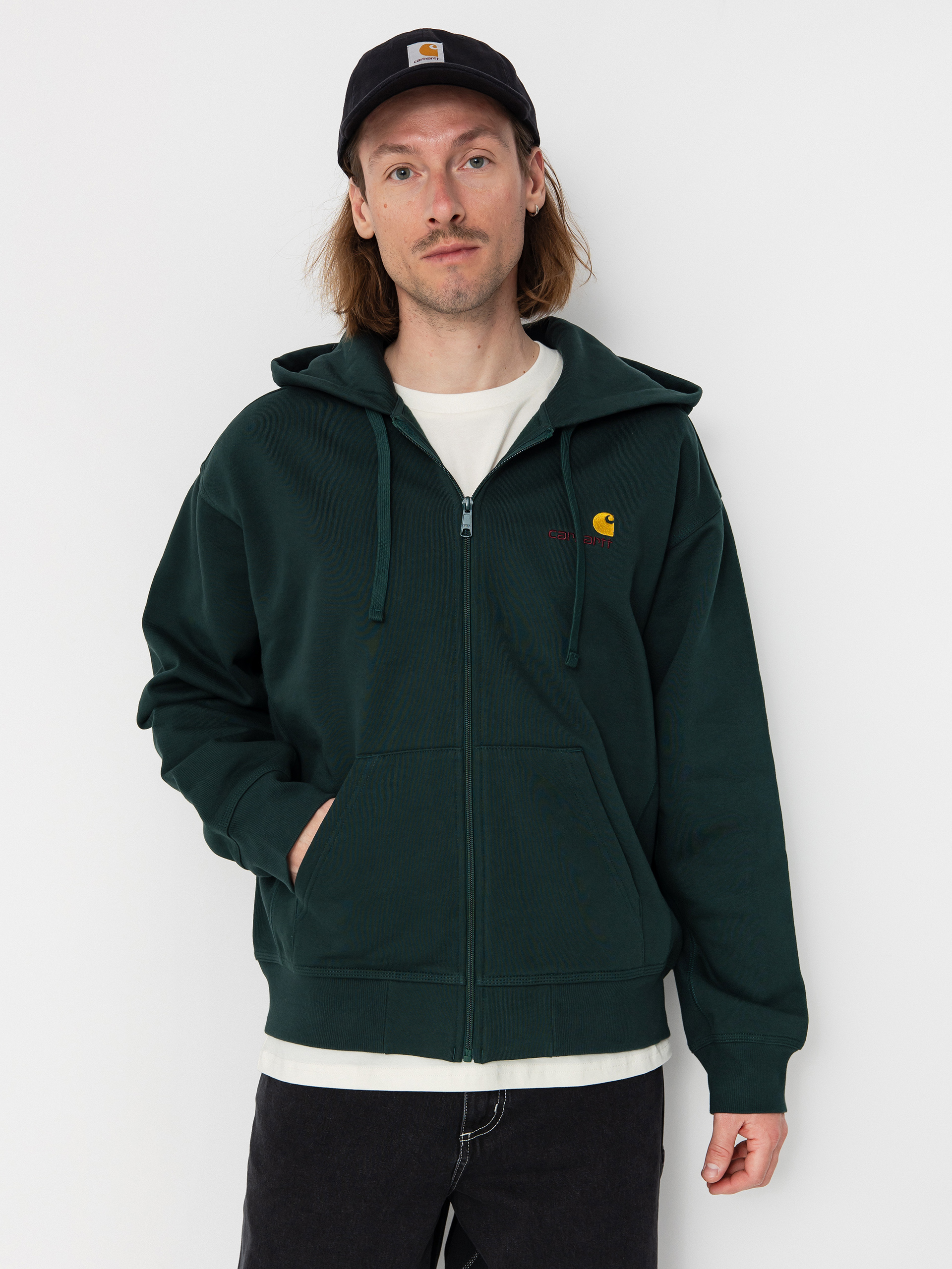 Carhartt WIP American Script ZHD Hoodie (conifer)
