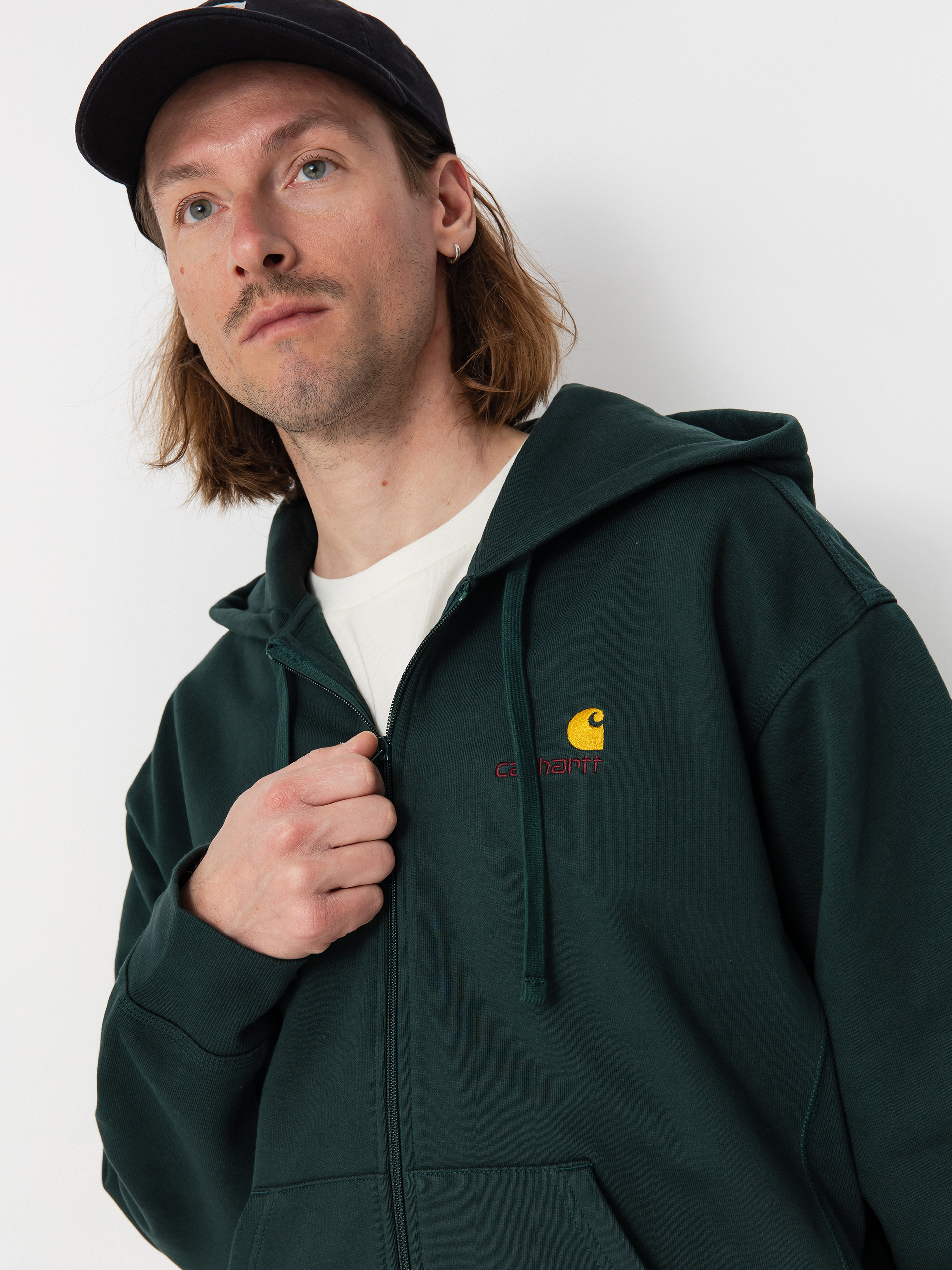 Carhartt WIP American Script ZHD Hoodie (conifer)
