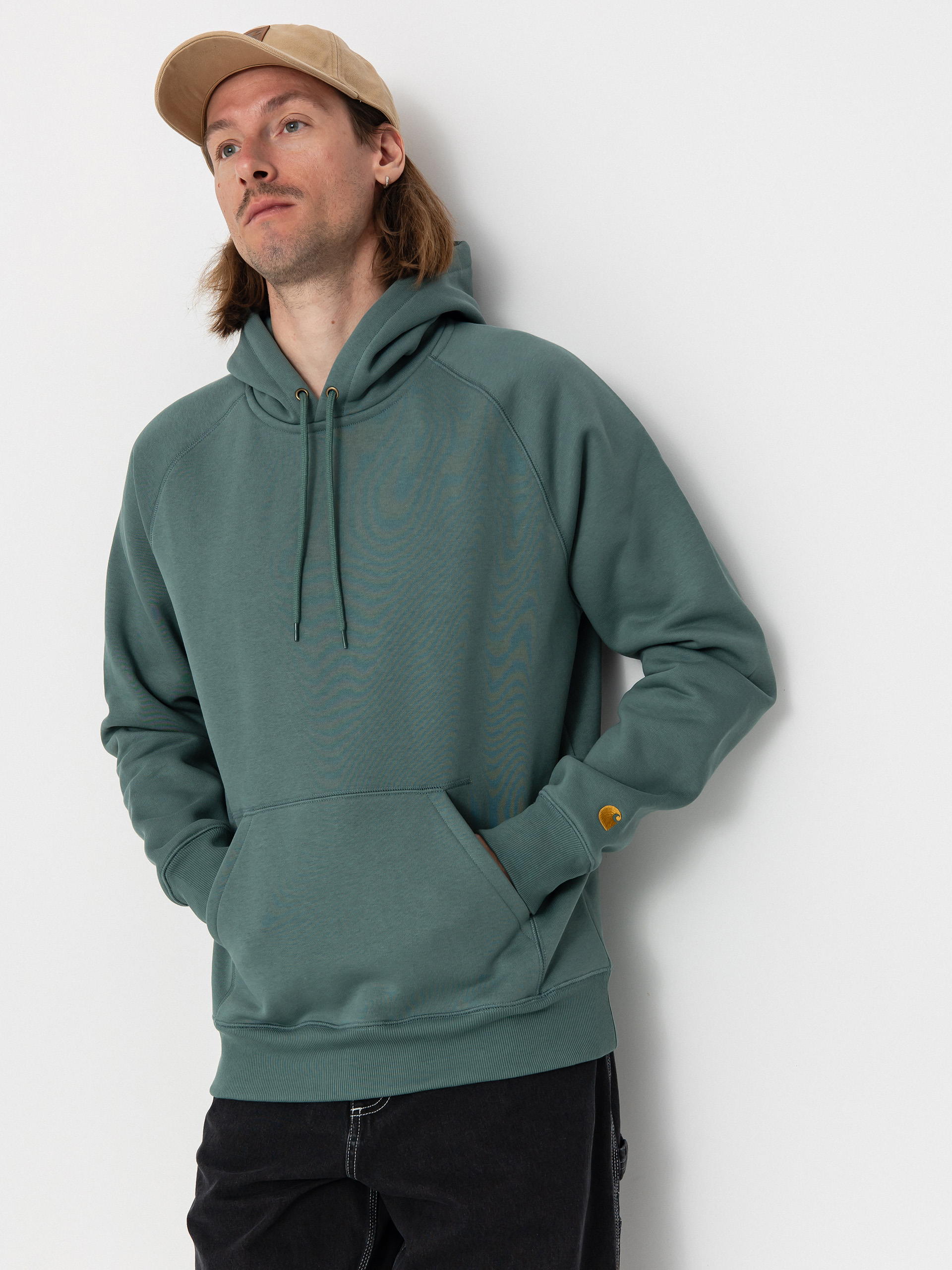Carhartt WIP Hoodie Chase HD (silver pine/gold)