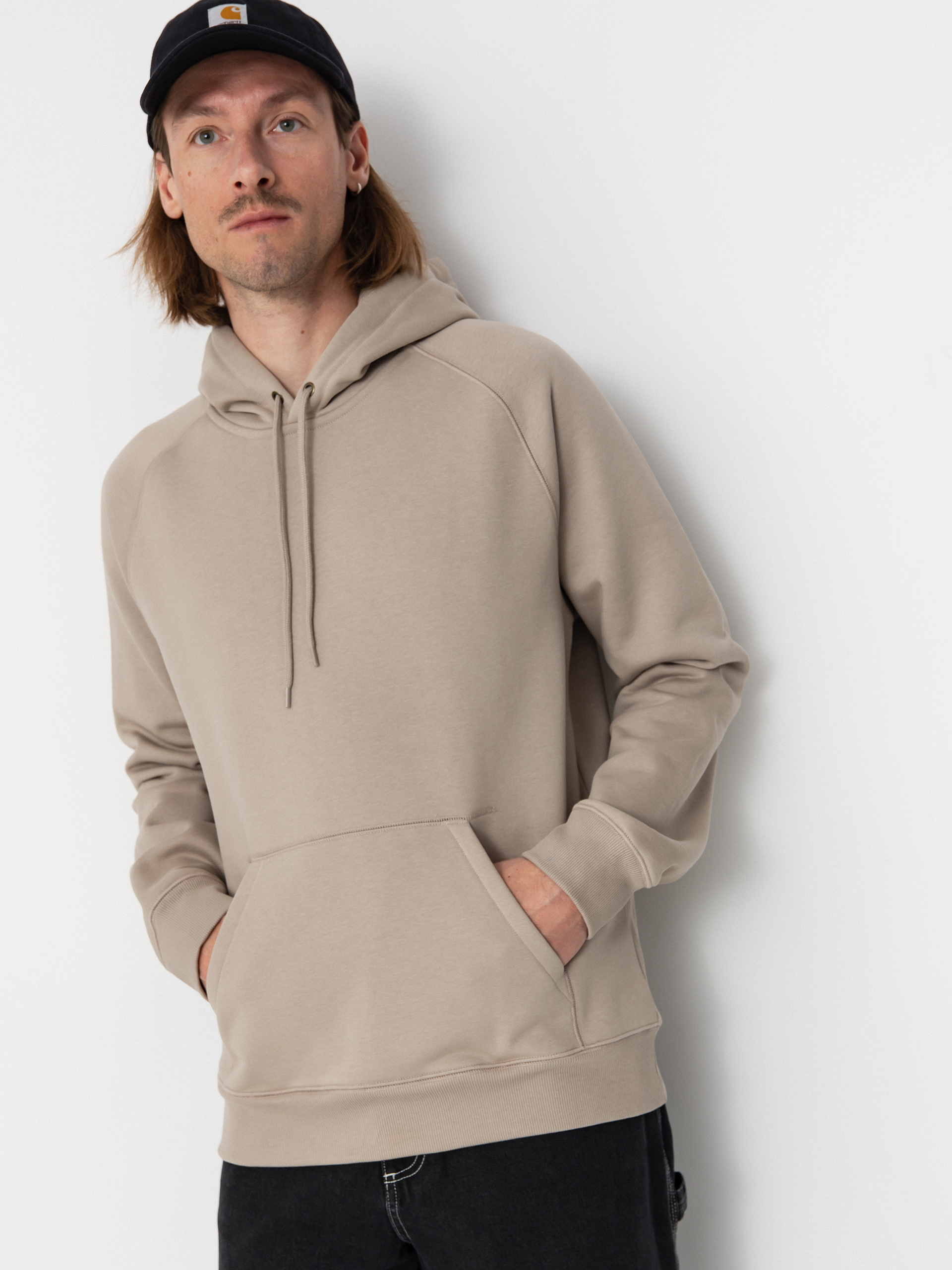 Carhartt WIP Hoodie Chase HD beige (dusky beige/gold)