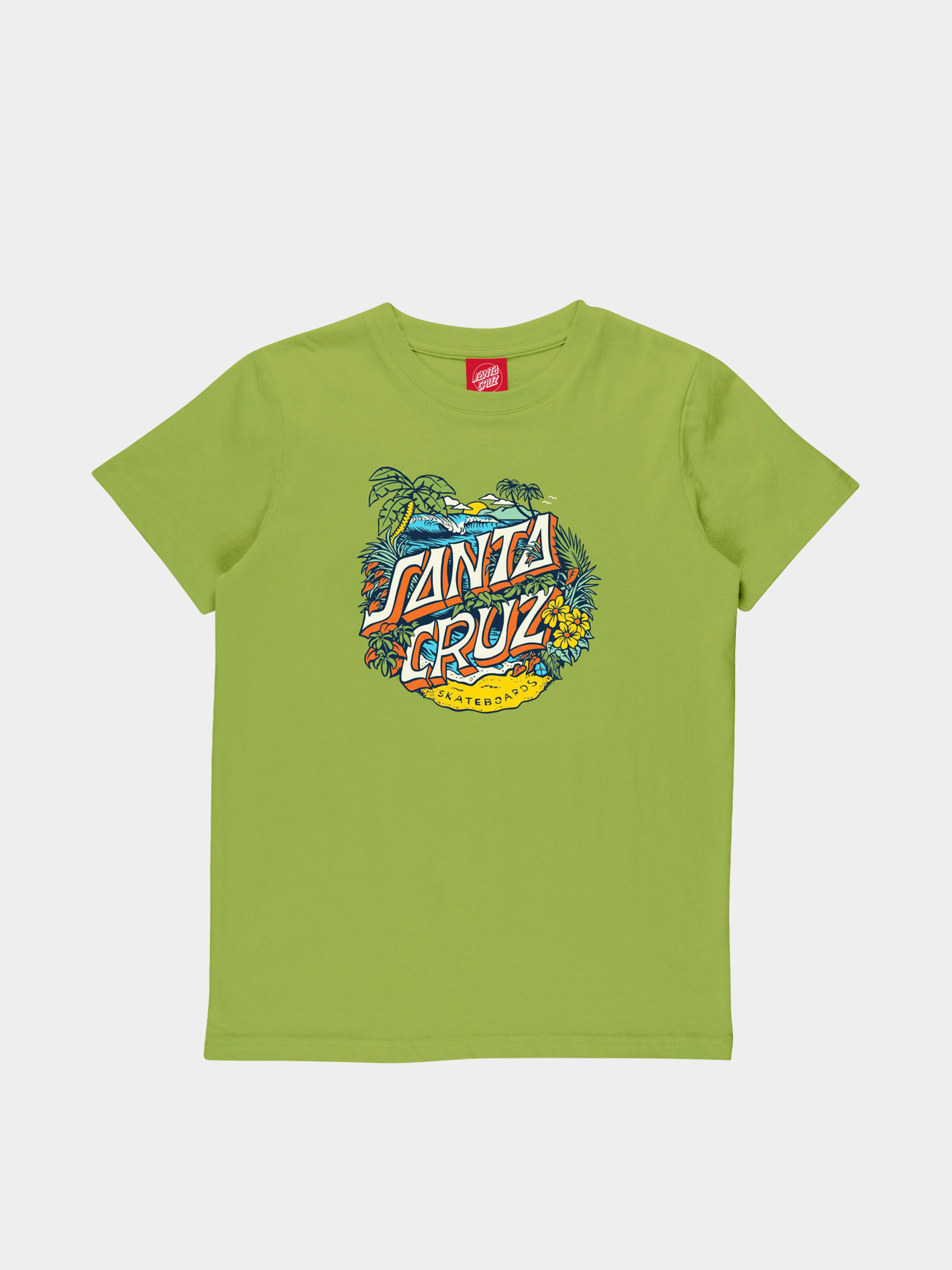 Santa Cruz Aloha Dot Front JR T-shirt (apple)