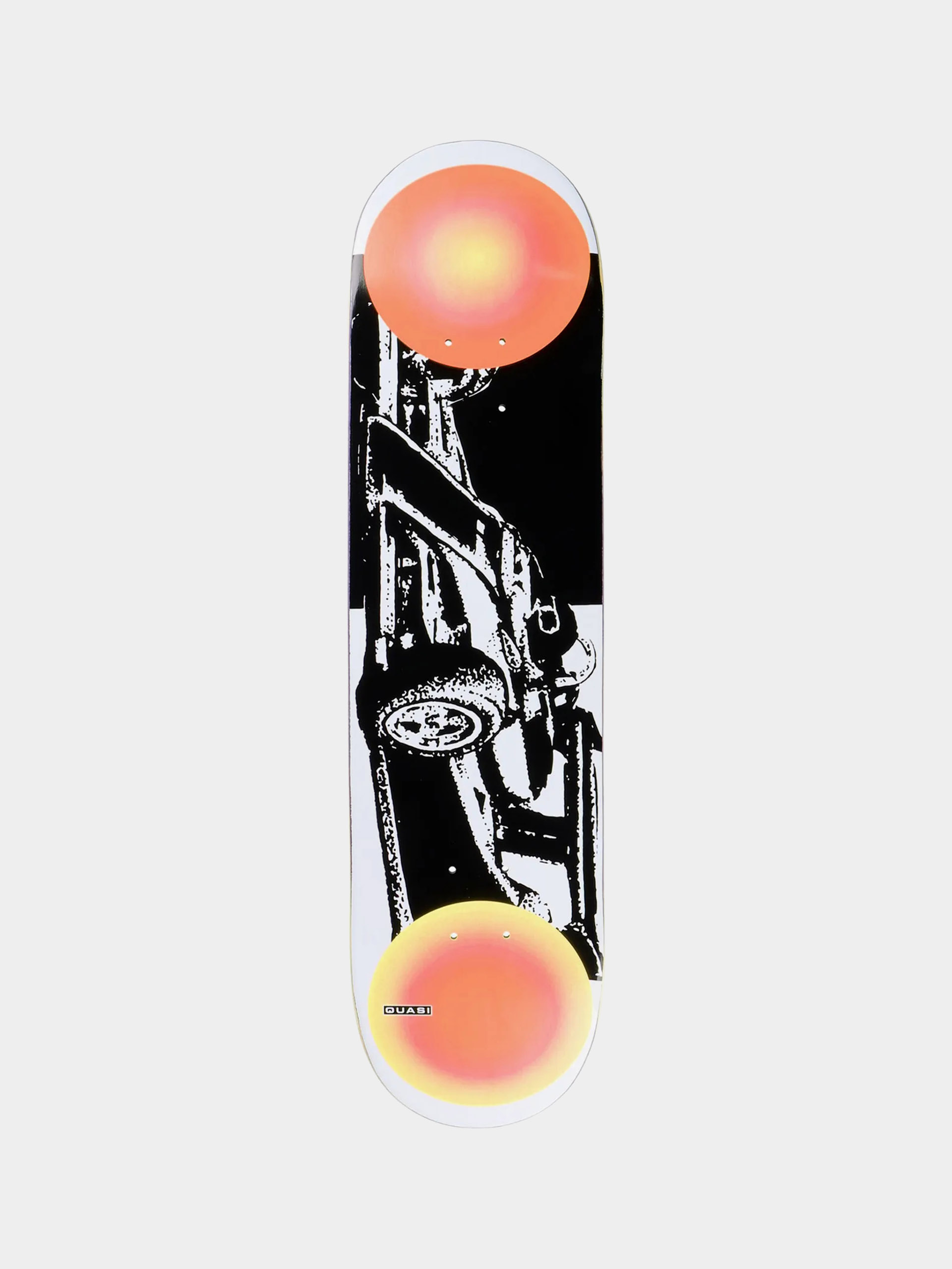 Quasi Skateboards Deck Fast Car II (white/black)