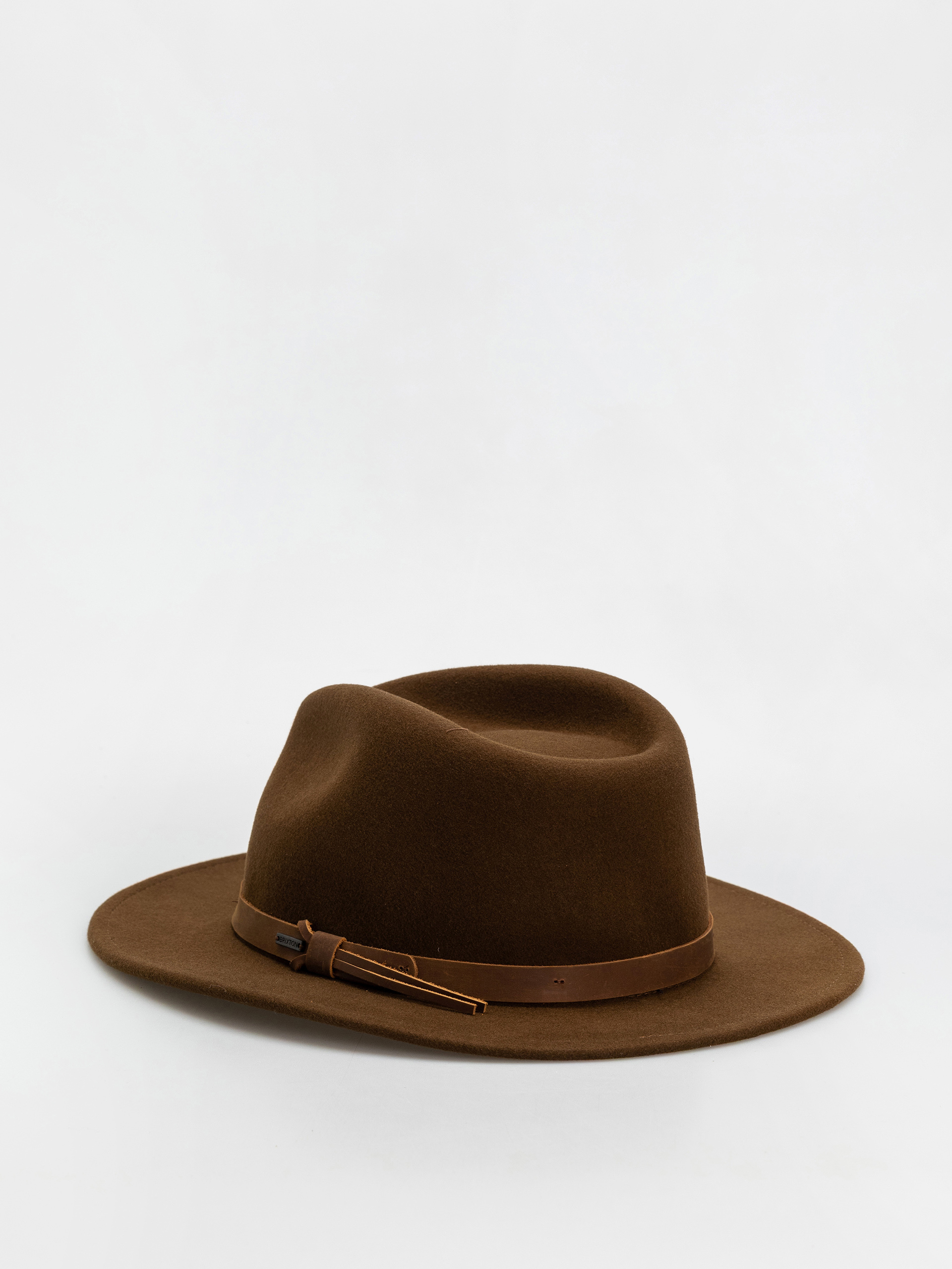 Brixton Messer Traditional Fedora Hat - brown (coffee)