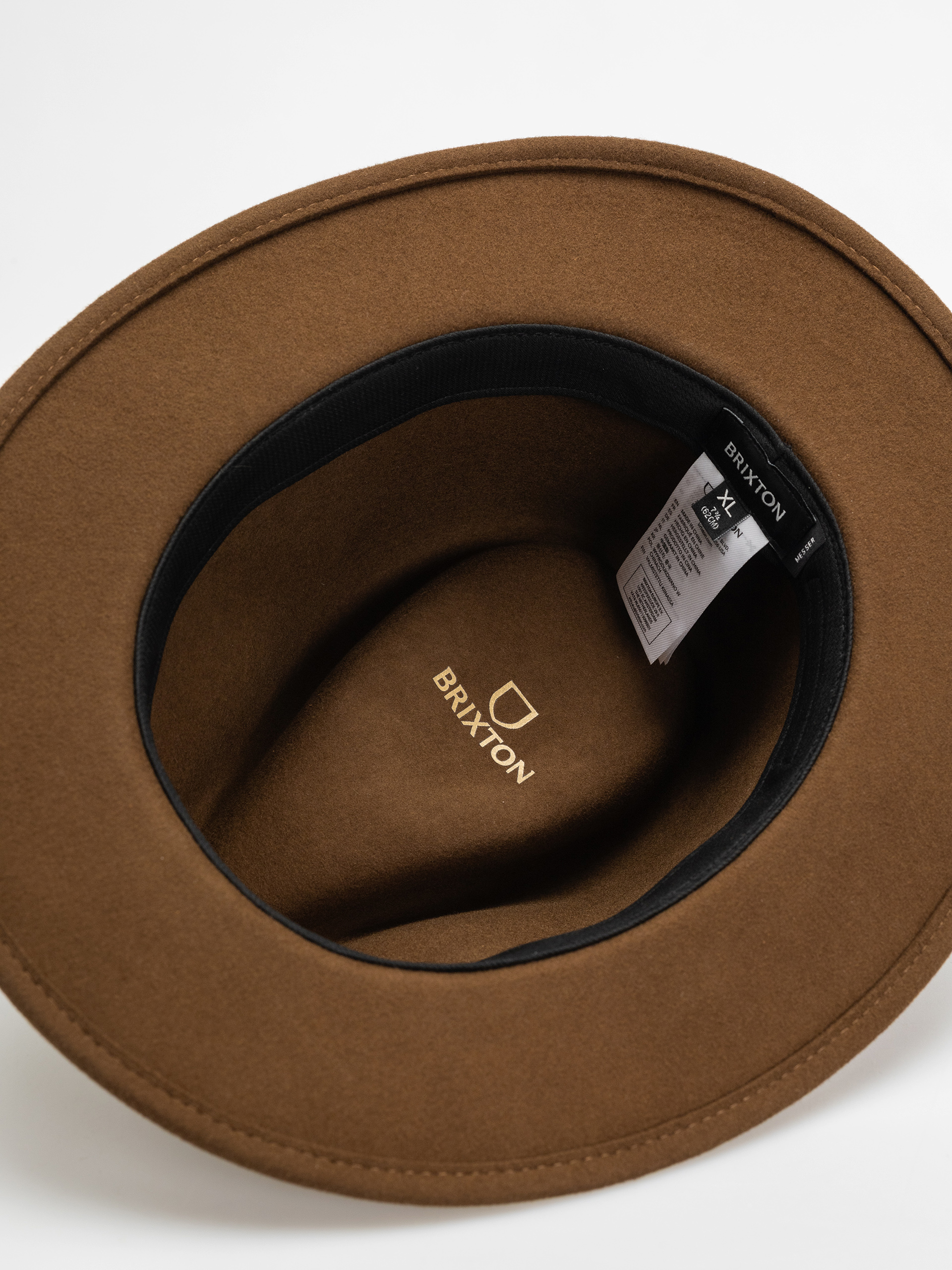 Brixton Messer Traditional Fedora Hat - brown (coffee)