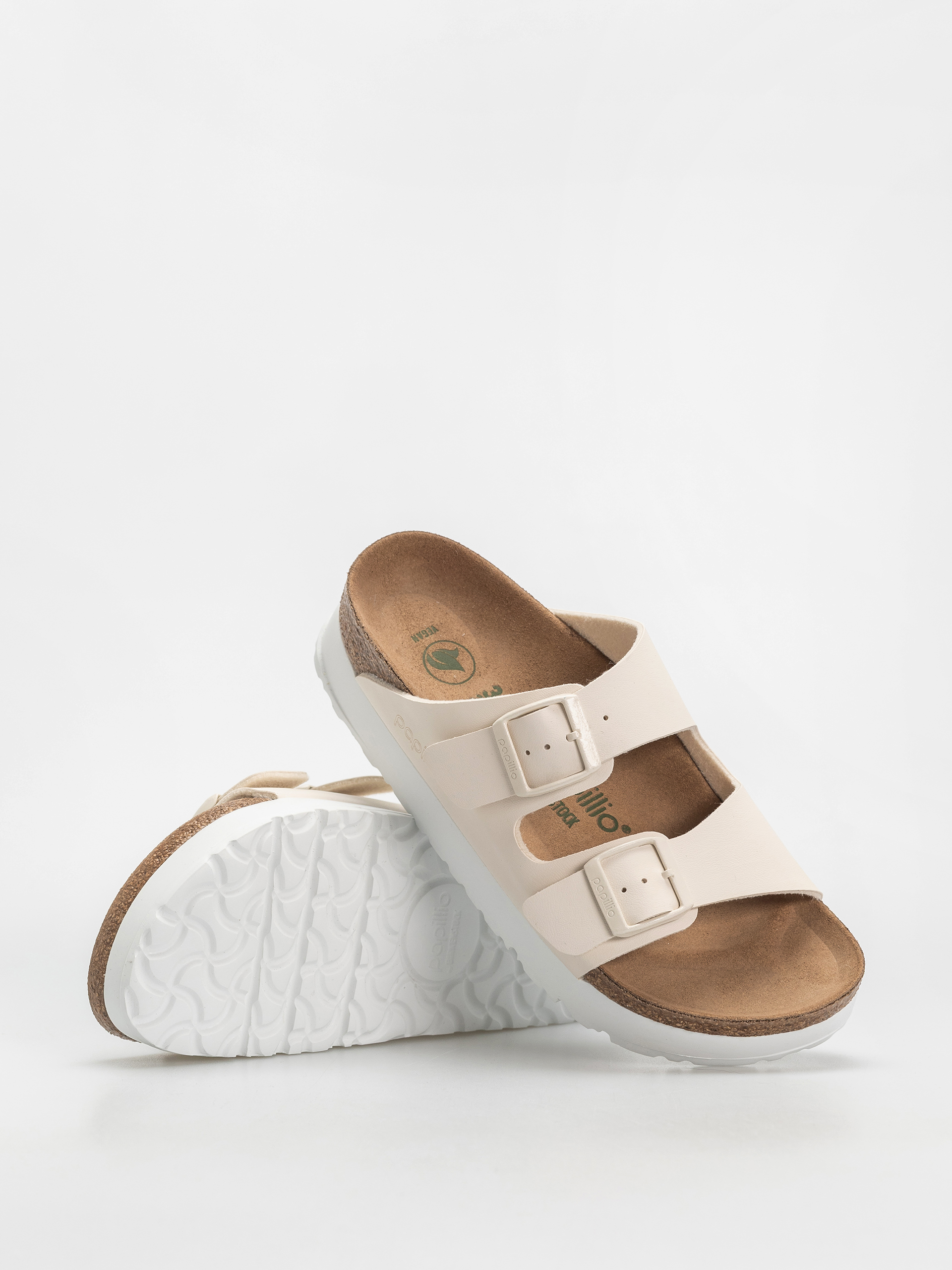Birkenstock Flip-flops Arizona Flex Platform Vegan Narrow Wmn (eggshell)