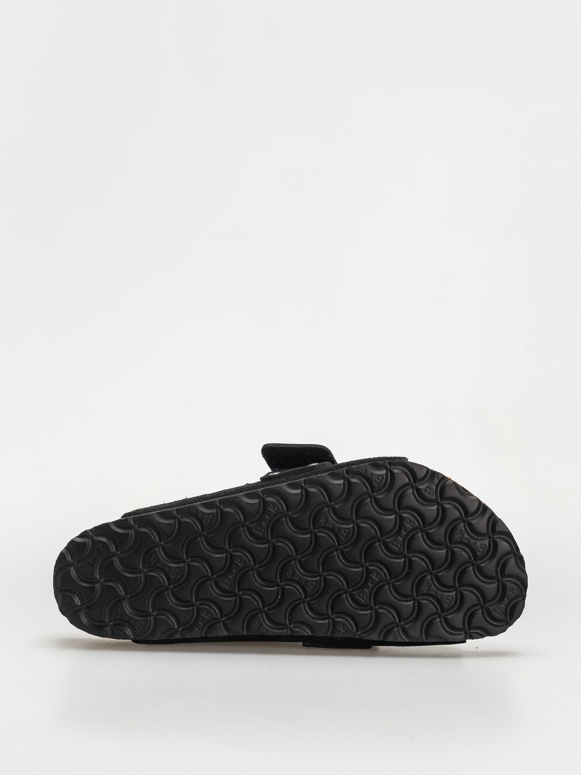 Birkenstock Flip Flops Kyoto Nubuck Suede Leather Regular (black)