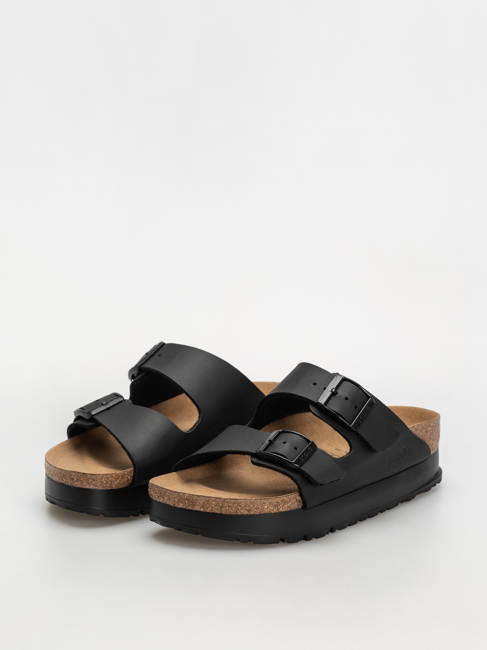 Birkenstock Flip Flops Arizona Flex Platform Vegan Narrow Wmn (black)