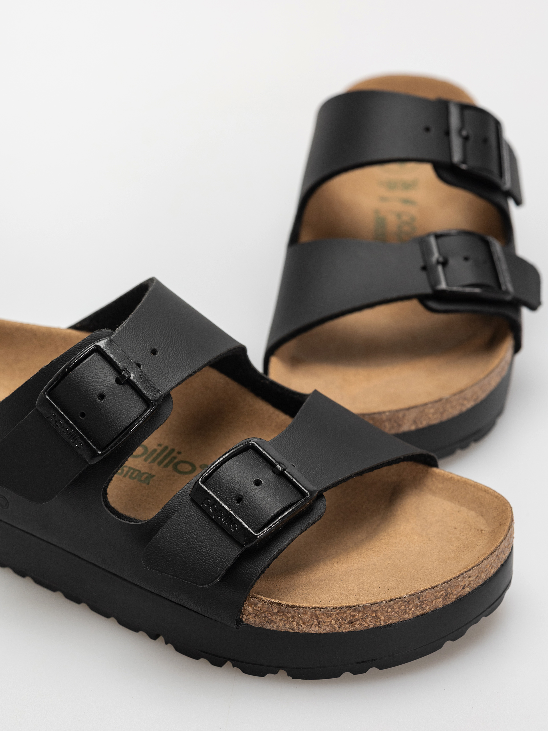 Birkenstock Flip Flops Arizona Flex Platform Vegan Narrow Wmn (black)