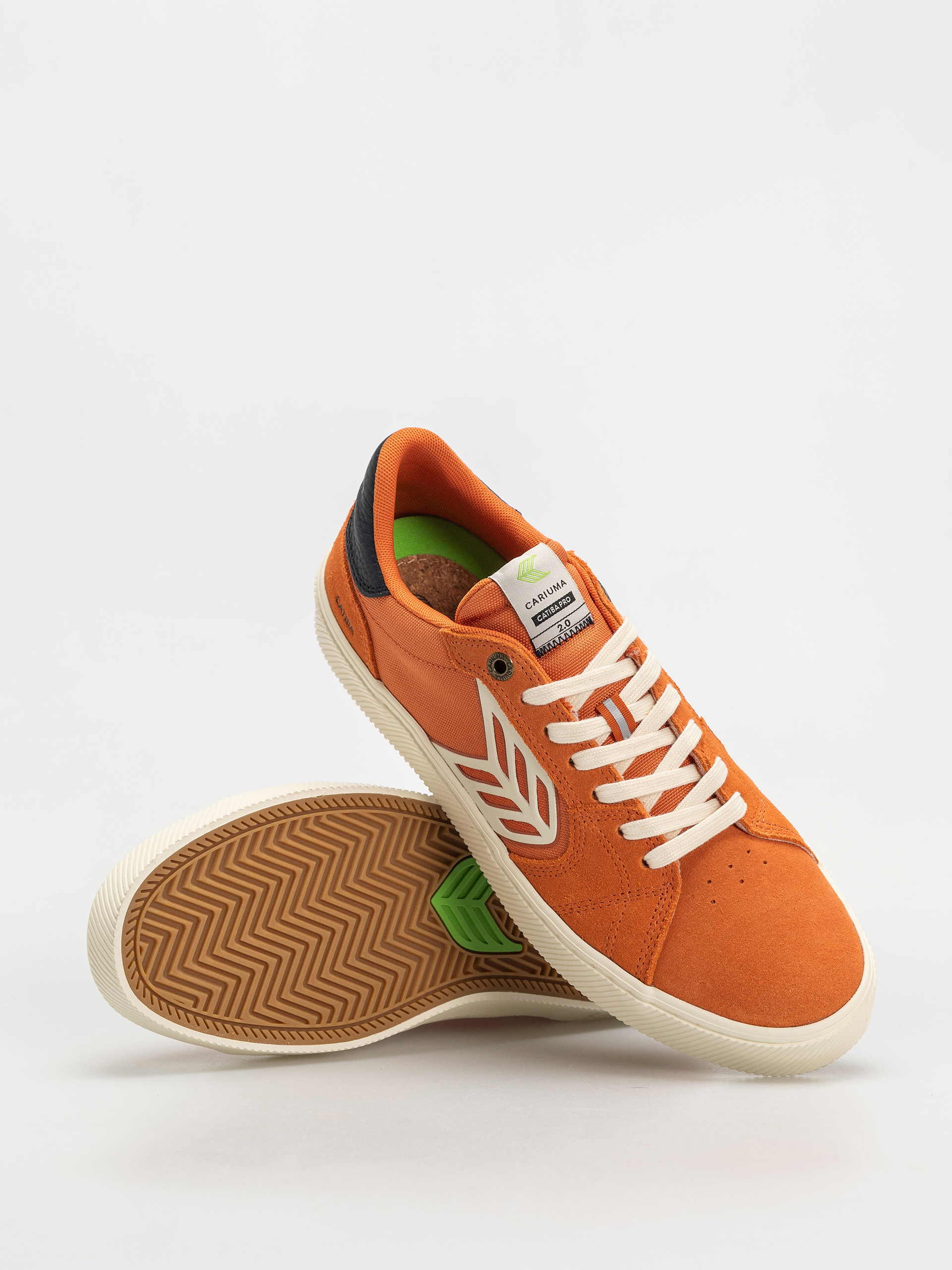 Cariuma Catiba Pro 2.0 Schuhe (burnt orange suede and cordura ivory logo navy)