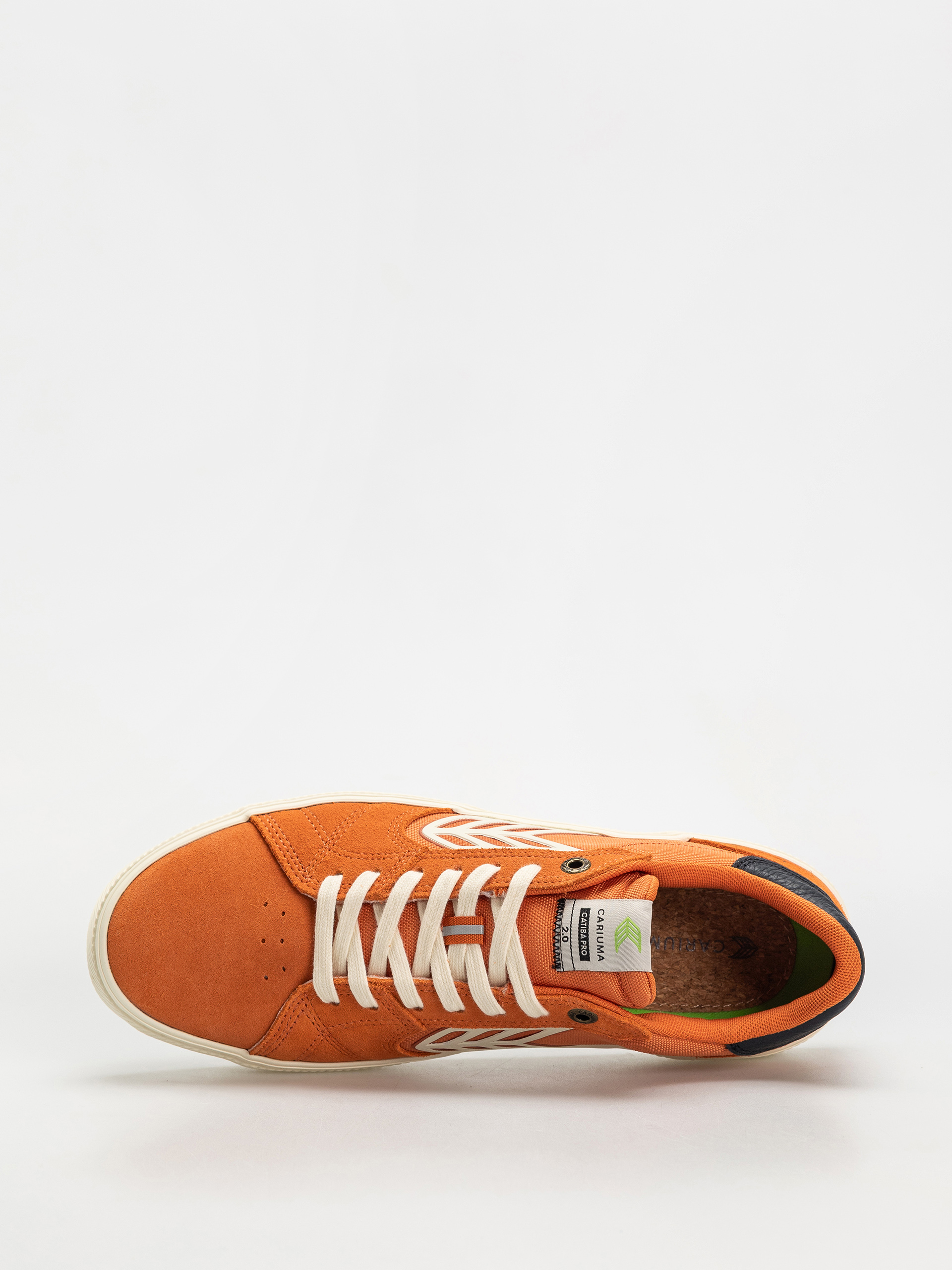 Cariuma Catiba Pro 2.0 Shoes (burnt orange suede and cordura ivory logo navy)