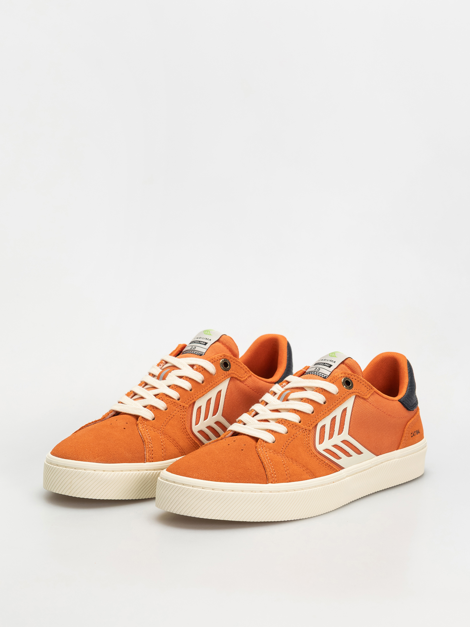 Cariuma Catiba Pro 2.0 Schuhe (burnt orange suede and cordura ivory logo navy)