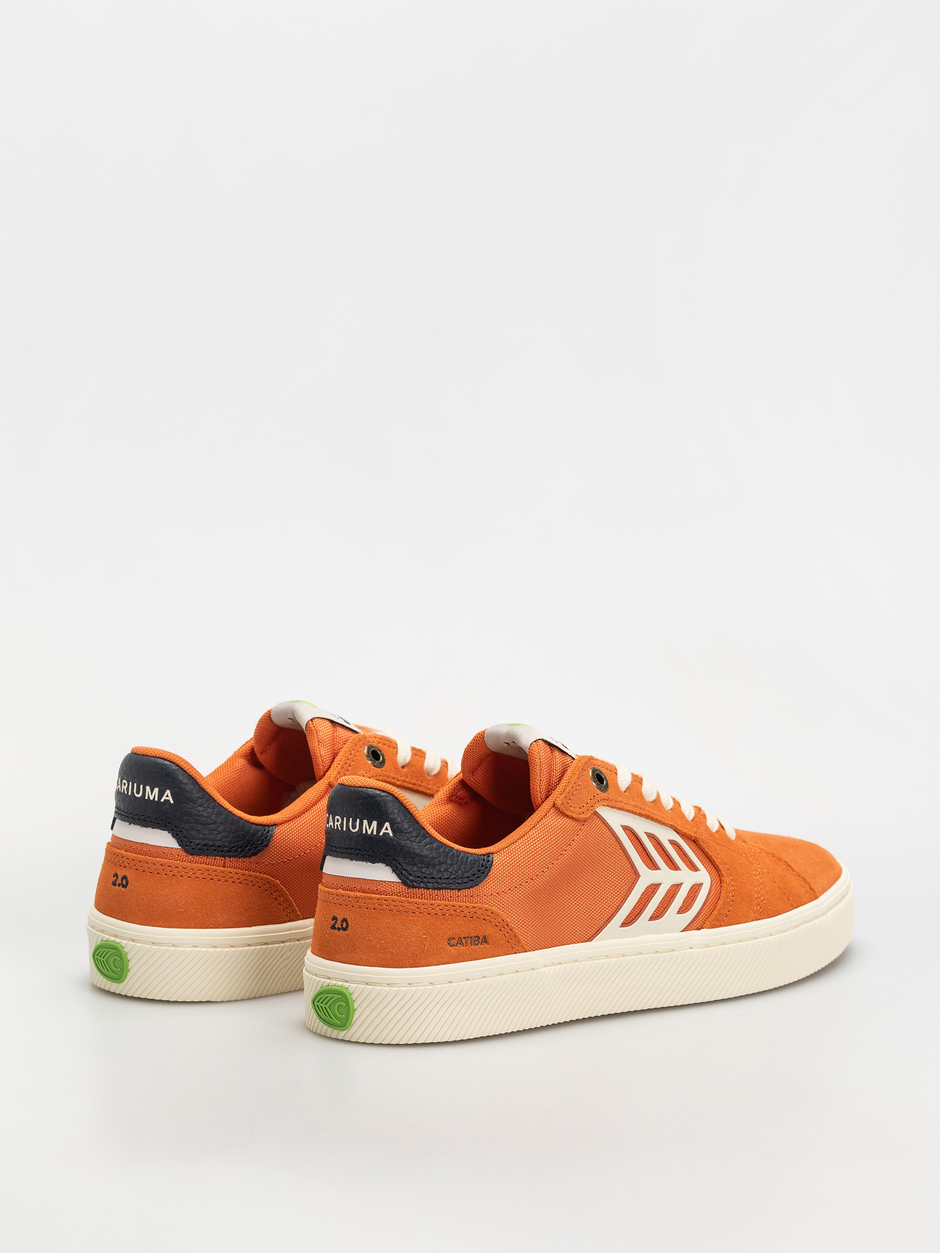 Cariuma Catiba Pro 2.0 Shoes (burnt orange suede and cordura ivory logo navy)