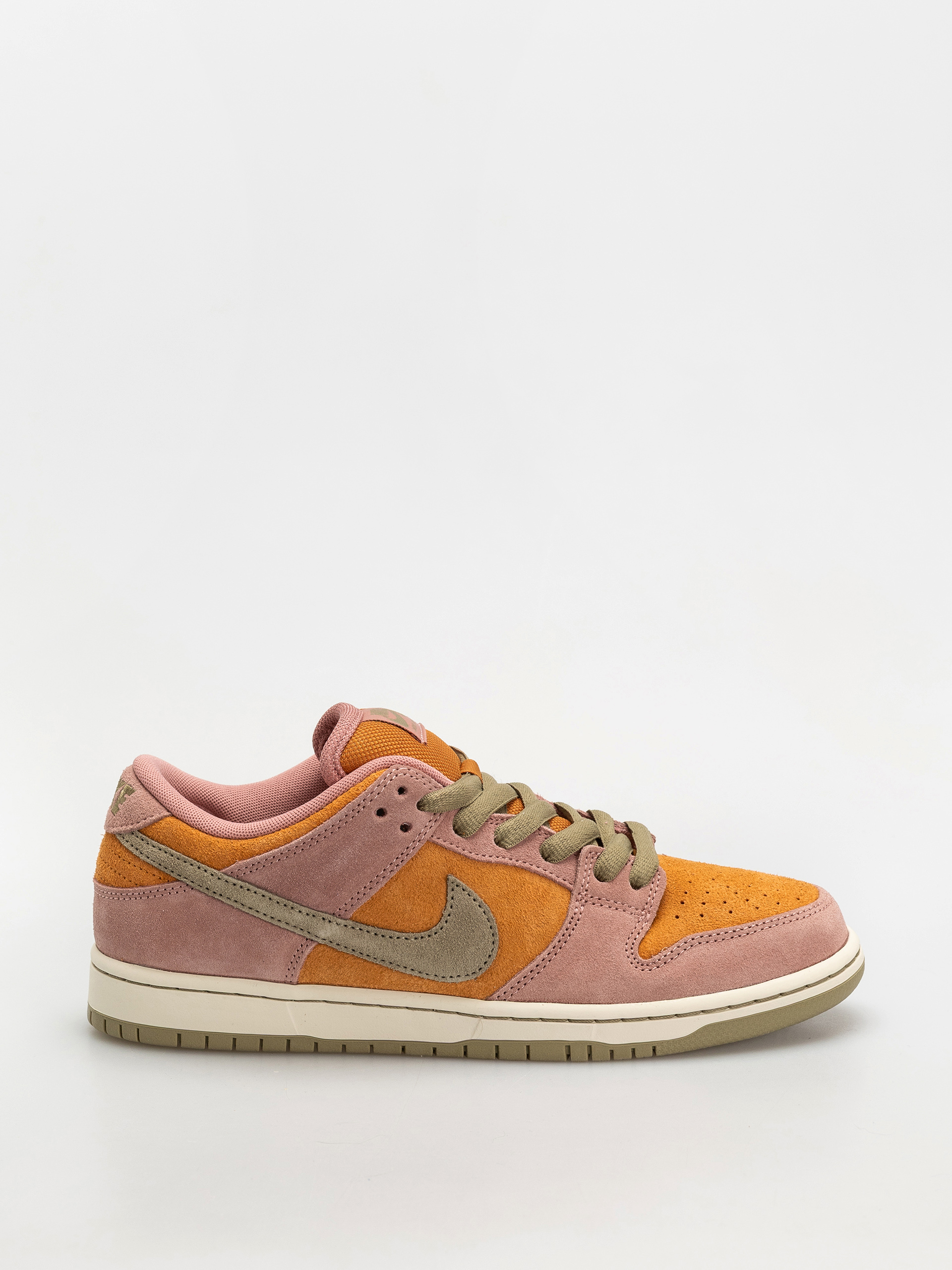 Nike SB Dunk Low Pro Shoes (red stardust/neutral olive monarch)