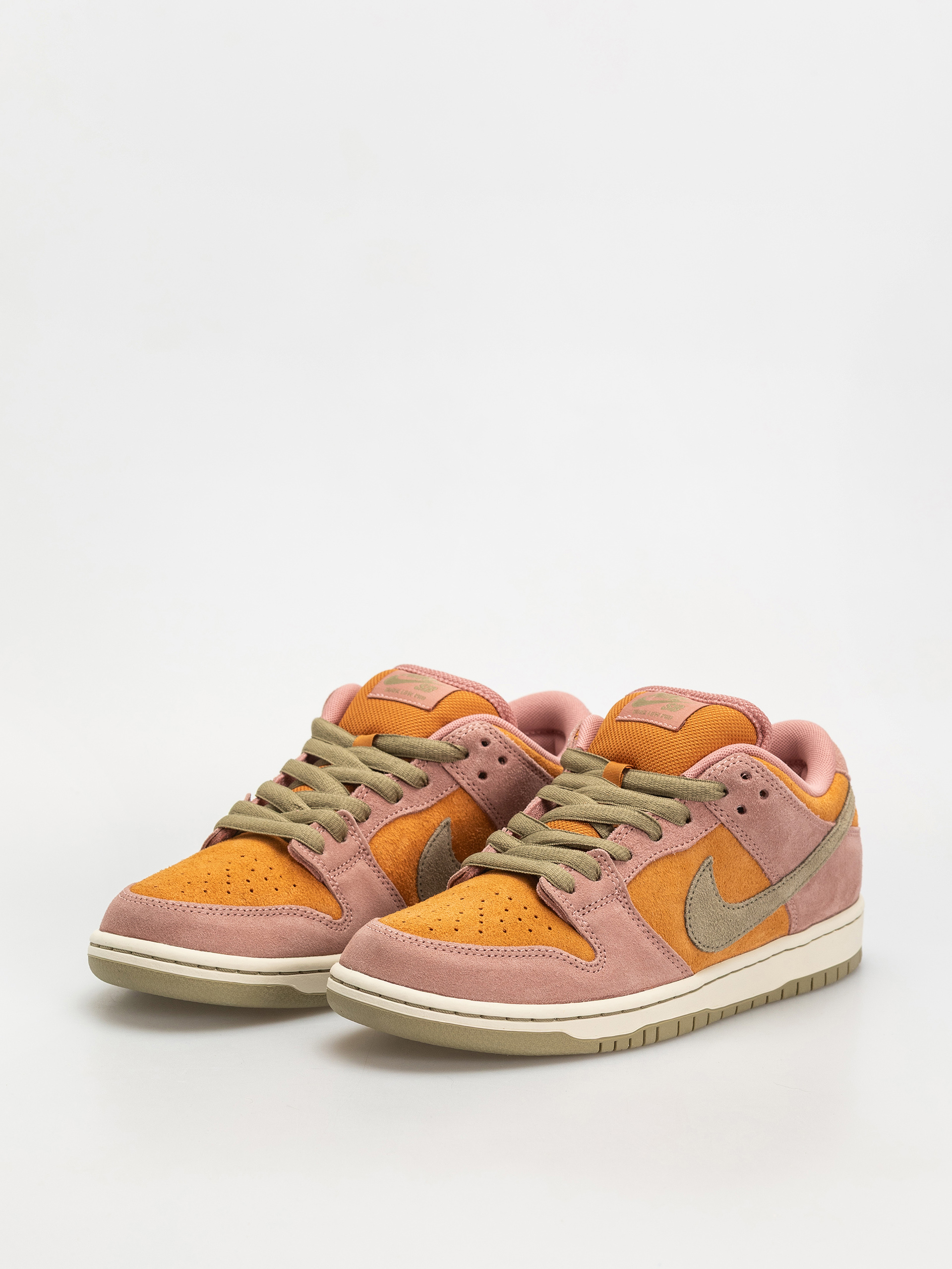 Nike SB Dunk Low Pro Shoes (red stardust/neutral olive monarch)