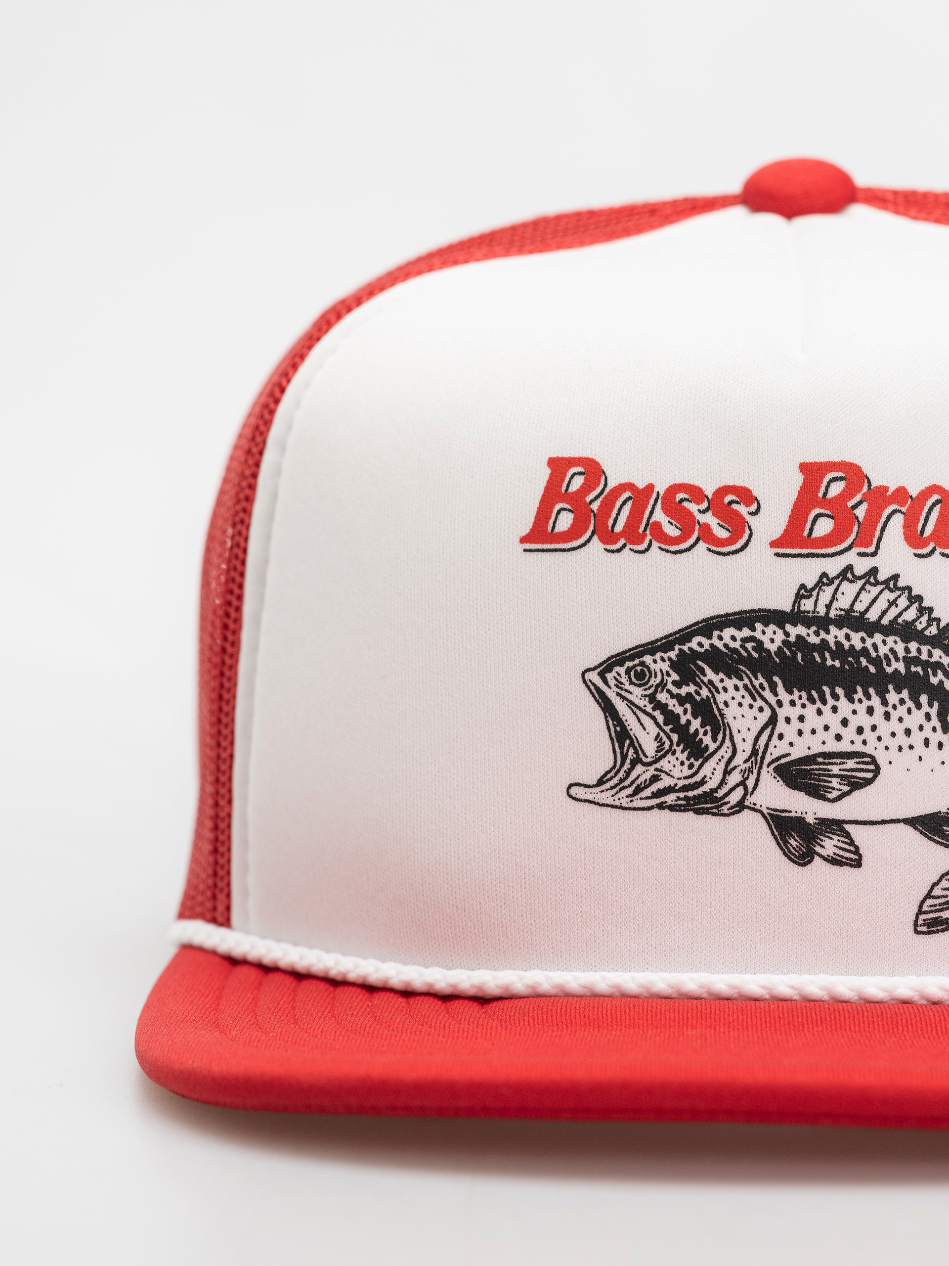 Brixton Bass Brains Ft Mp Trucker Cap (crimson/white/crimson)