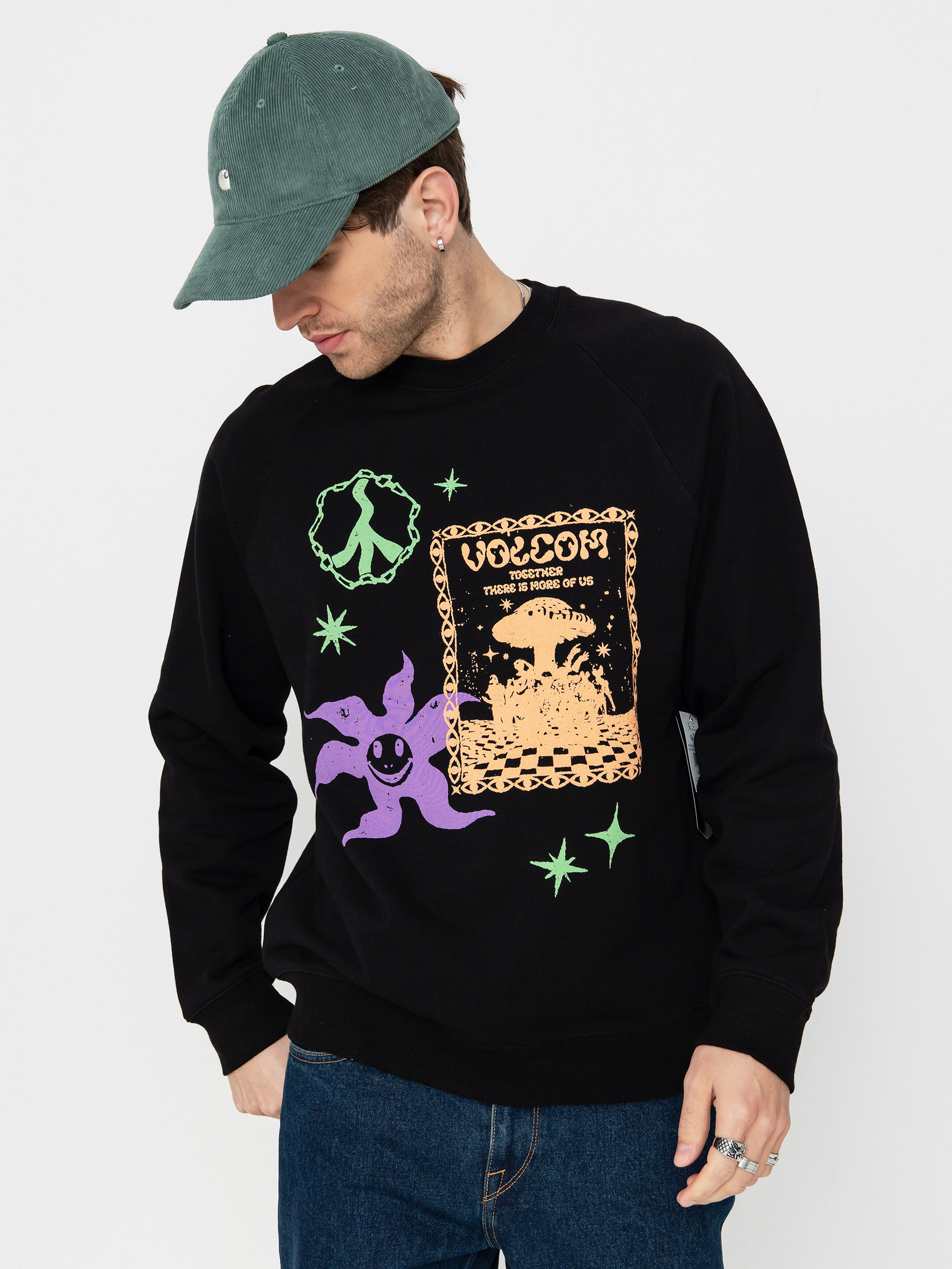 ★2024FW新作★CARHARTT★I HEART PROGRESS SWEATSHIRT Carhartt WIP I Heart Progress Sweatshirt - black (black)