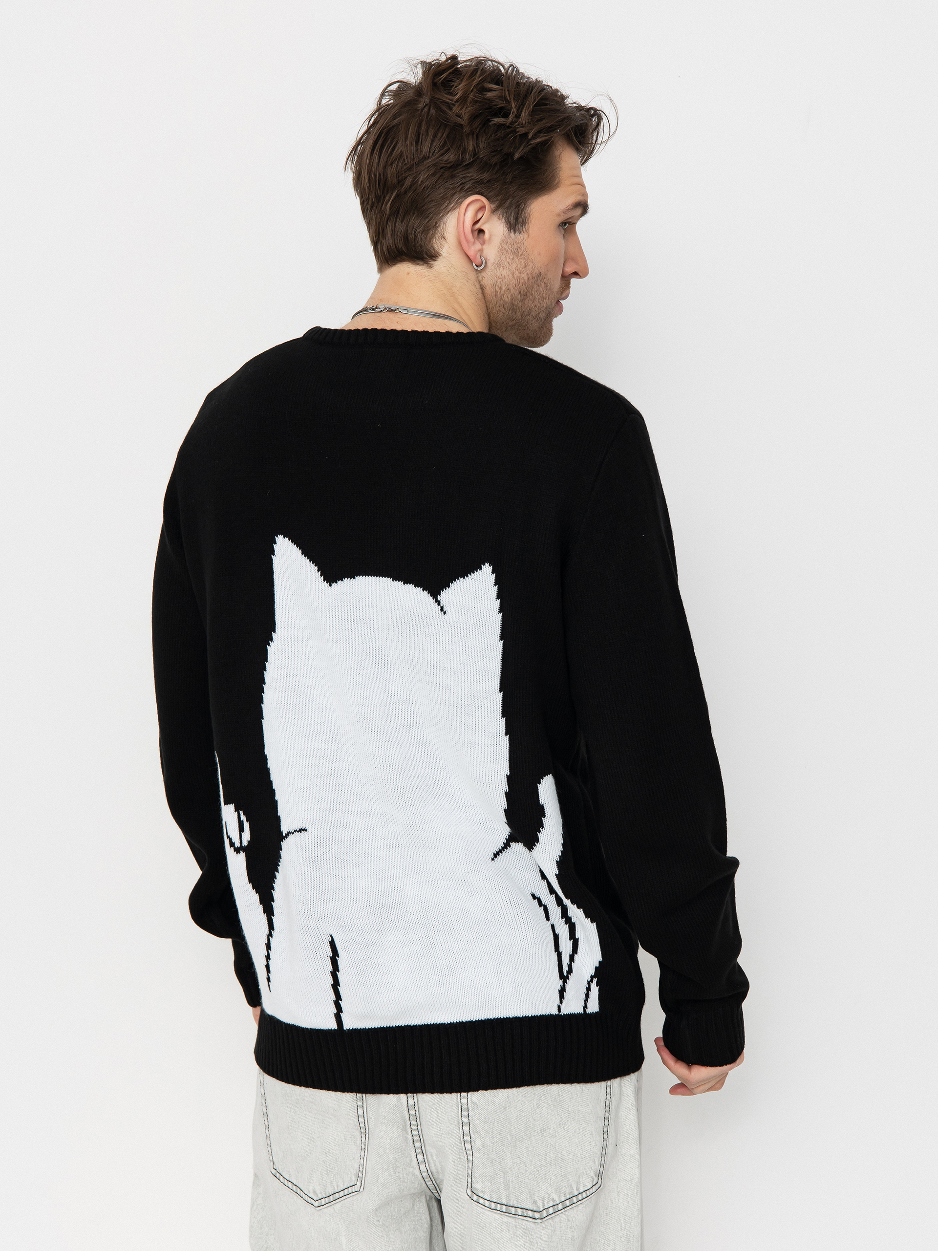 RipNDip Sweater Lord Nermal Flippy Knitty (black)