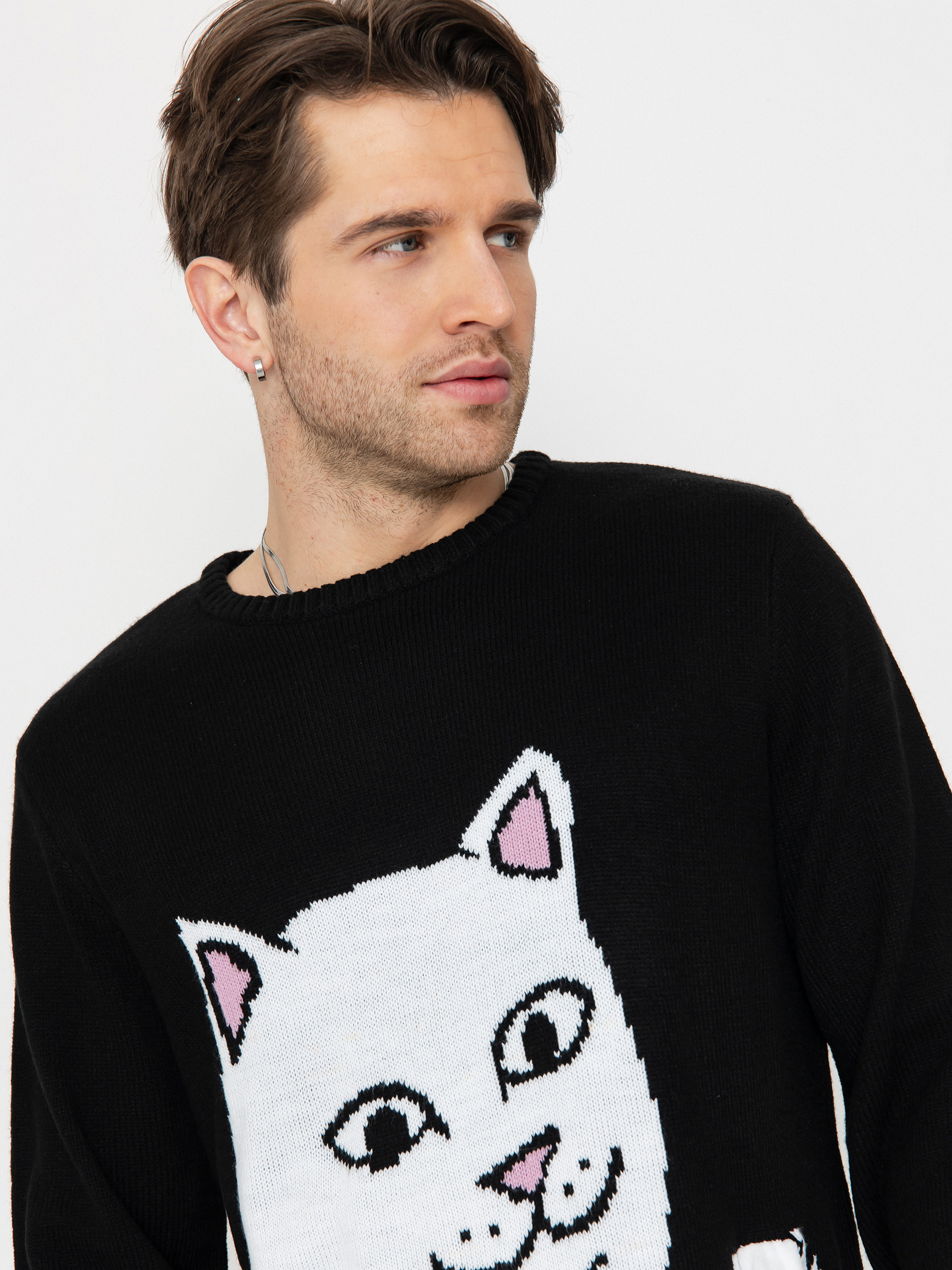 RipNDip Sweater Lord Nermal Flippy Knitty (black)