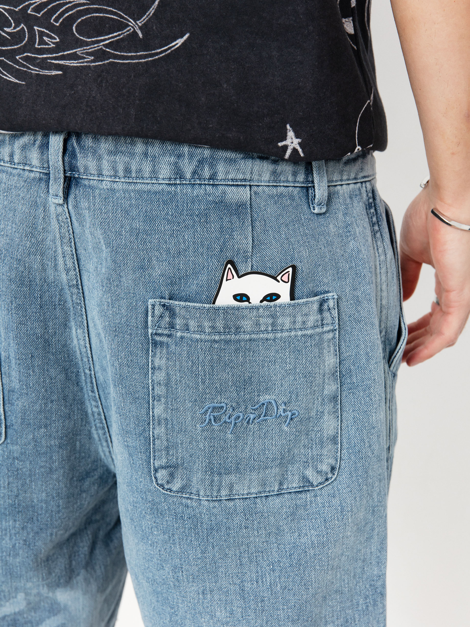 RipNDip Shorts Cosmic Nerm (medium wash)