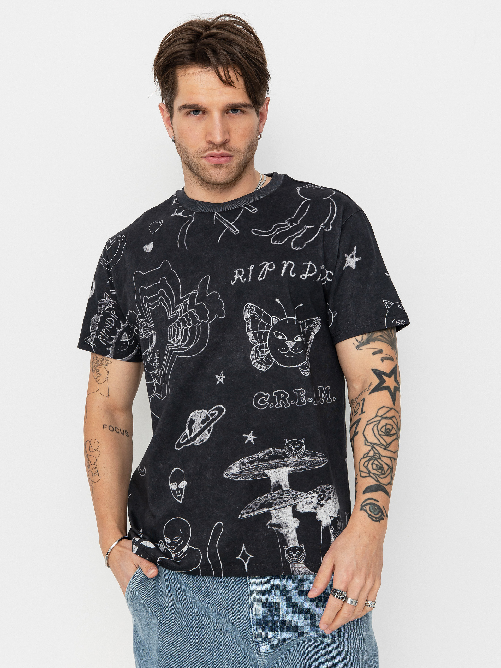 RipNDip T-Shirt Nermal Domination (black wash)