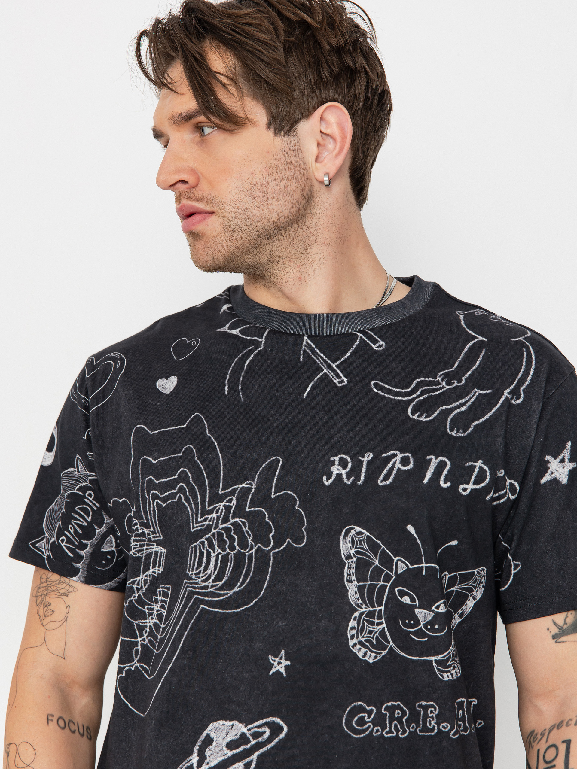 RipNDip T-Shirt Nermal Domination (black wash)